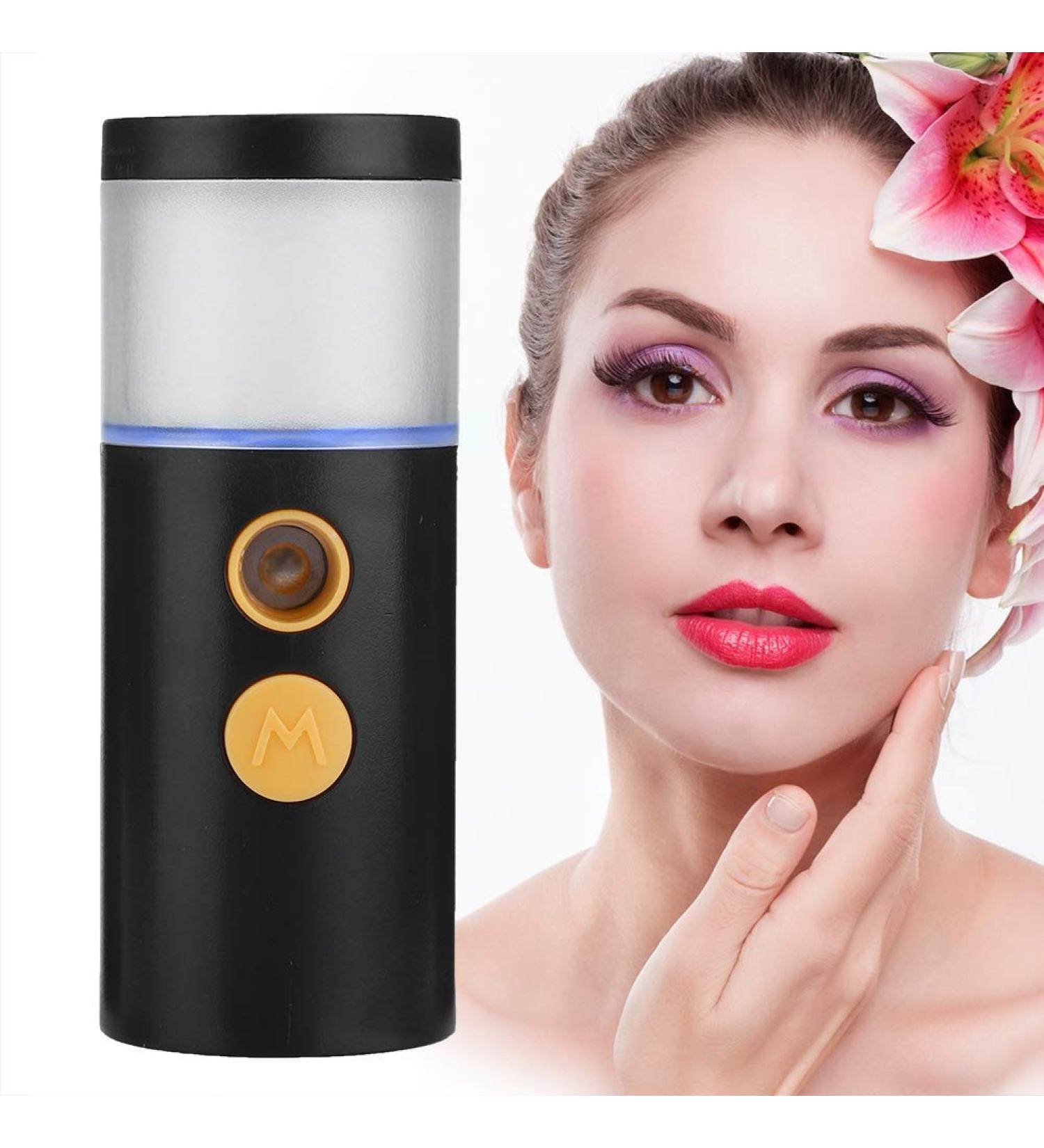 Black and White Optional Nano Spray 20ml Rechargeable Portable Cooling Tool for Keeping Facial Hair Moisturizing Cooling Spray for Man Woman and Travel (Black) - Buy Online on GoSupps.com