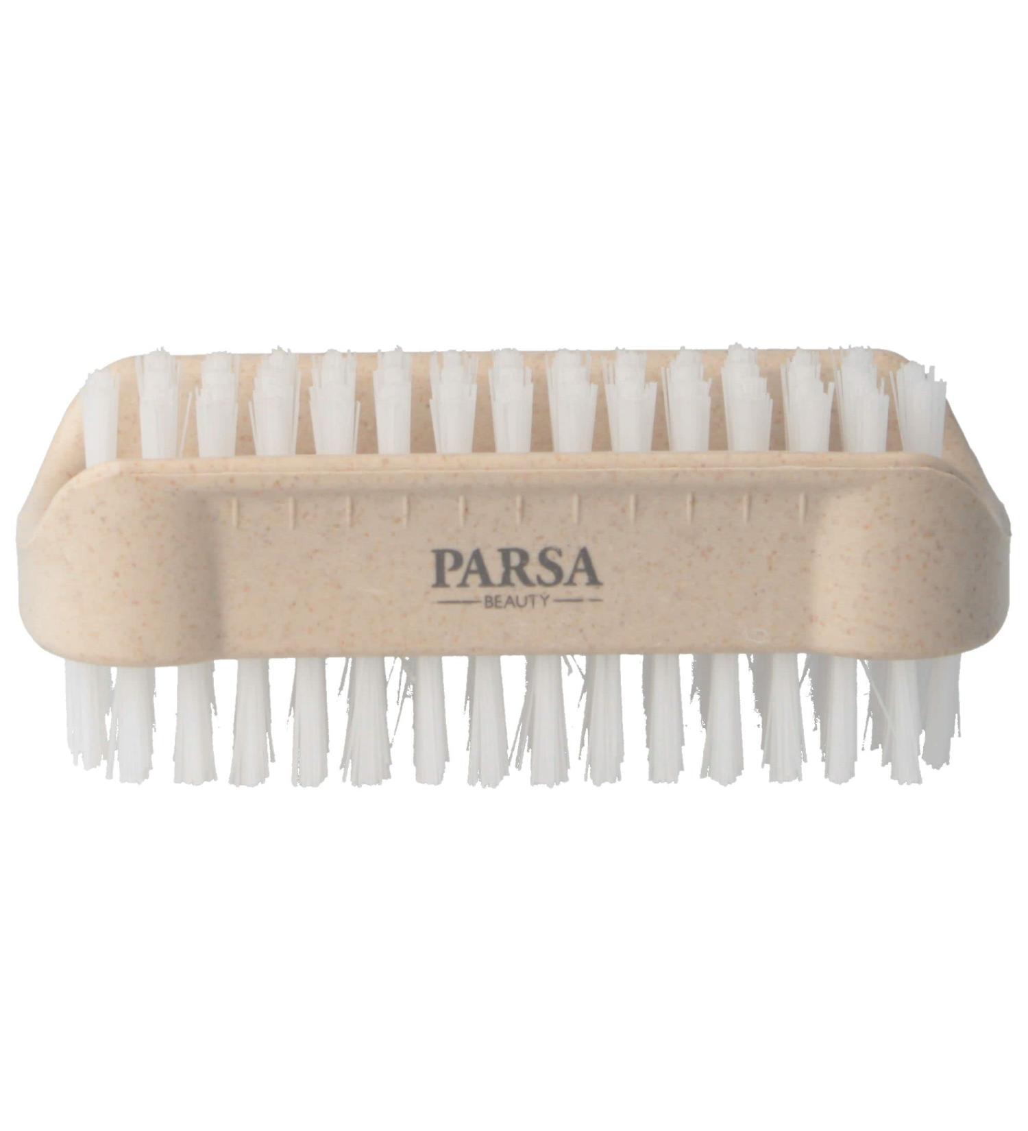 PARSA Beauty Nature Love Double-Sided Nail Brush - Hand Washing Brush in Beige | 1 Piece for Perfect Nail Care - Buy Online on GoSupps.com
