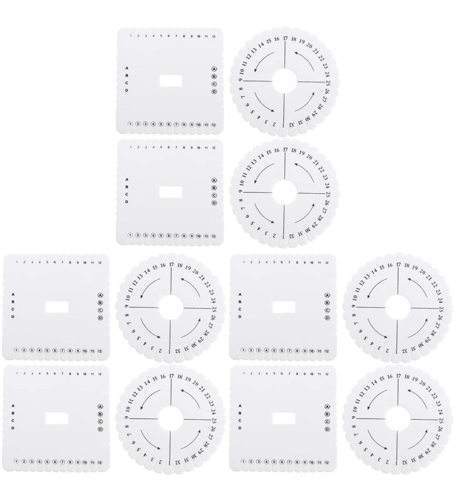 Ciieeo 8pcs Foam Beading Square DIY Kit for Handmade Mobile Accessories - Beaded Wire Plate Tools for Braided Bracelet Crafting - 10.5x10.5CM - Buy Online on GoSupps.com