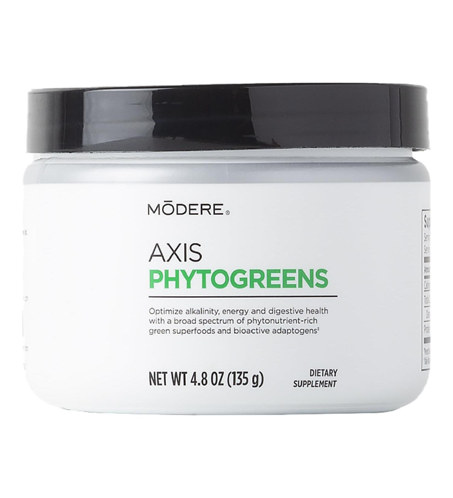 Modere PHYTOGREEN Powder - Daily Greens Wellness Formula Easy to Mix Plant-Based Blend for Everyday Routines Convenient Canister - 135 g - Buy Online on GoSupps.com