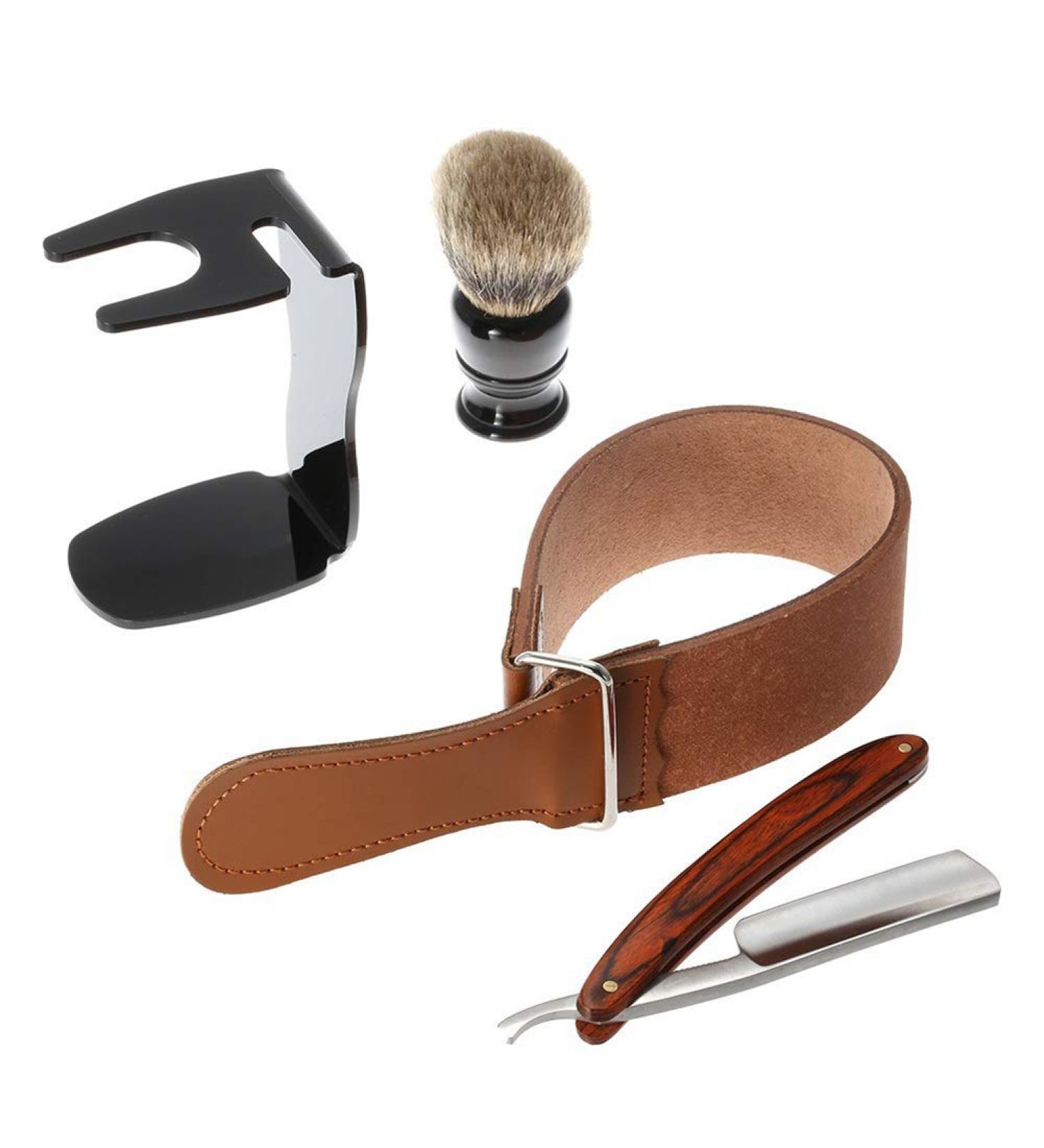 BRIODY Shaving Holder - Manual Shaving Tool Stand & Brush Kit for Men | Premium Shaving Brush Stand Set Ideal for Grooming - Buy Online on GoSupps.com