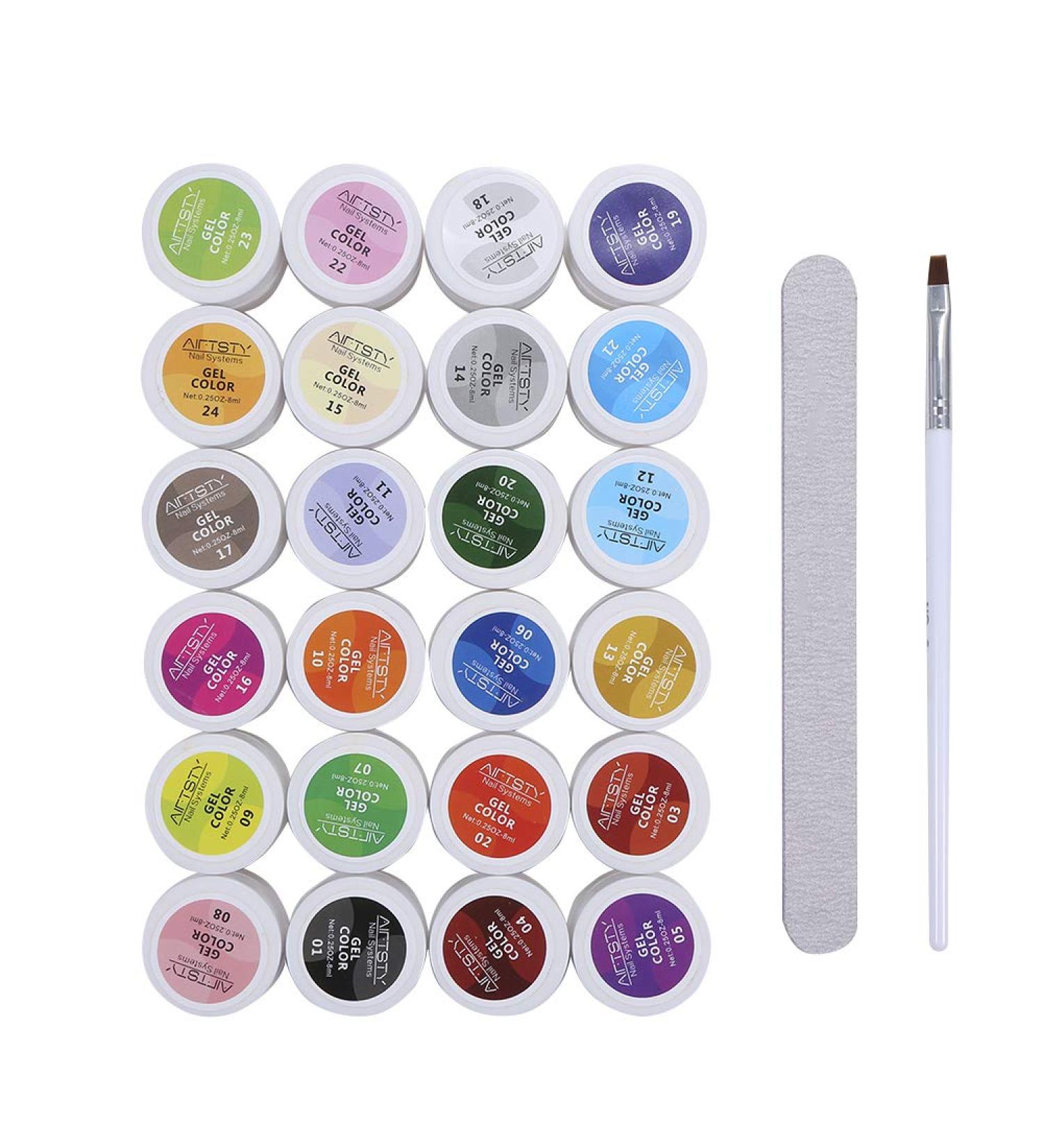 30 * 5ml Mix Colors Nail Polish UV Gel Set Phototherapy Glue Nail UV/Led Lamp Nail Gel Polish Tool Kit - Buy Online on GoSupps.com