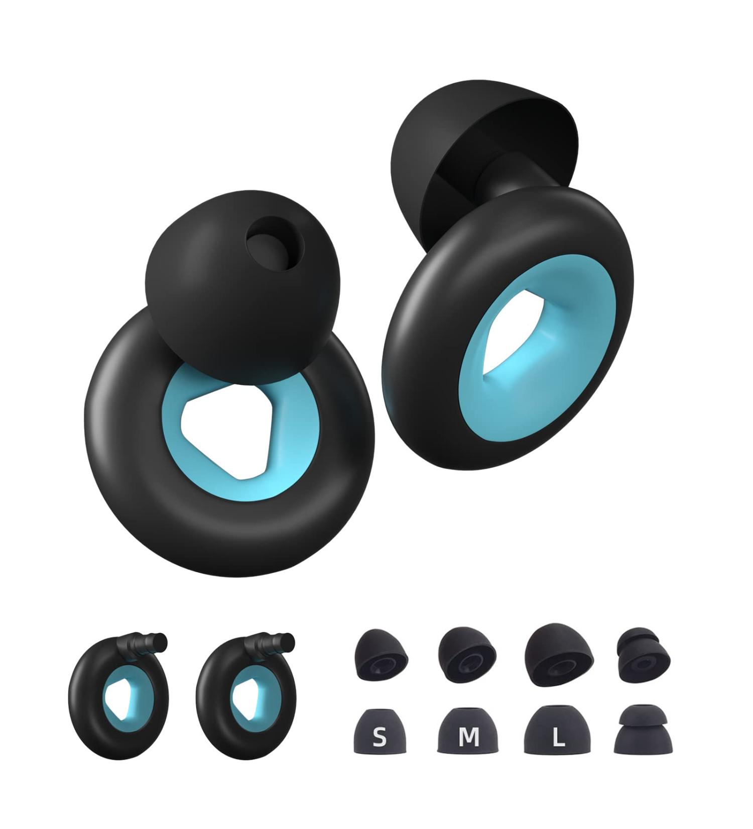 Vodolo Noise Cancelling Ear Plugs for Sleep - 2 Pair Reusable Silicone Earplugs for Side Sleepers and Noise Reduction - Buy Online on GoSupps.com