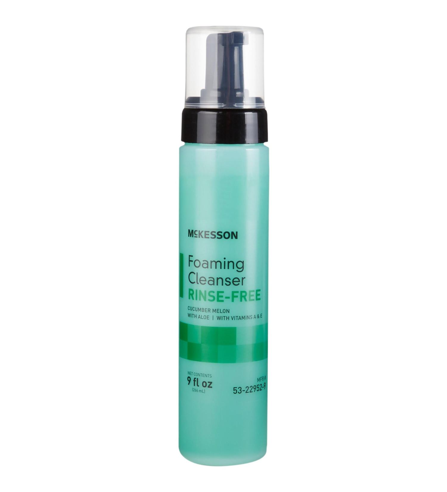Buy McKesson Foam Cleanser with Aloe | Rinse-Free Vitamin A & E | Cucumber Melon Scented | 9 oz 12 Count - International Shipping Available - Buy Online on GoSupps.com