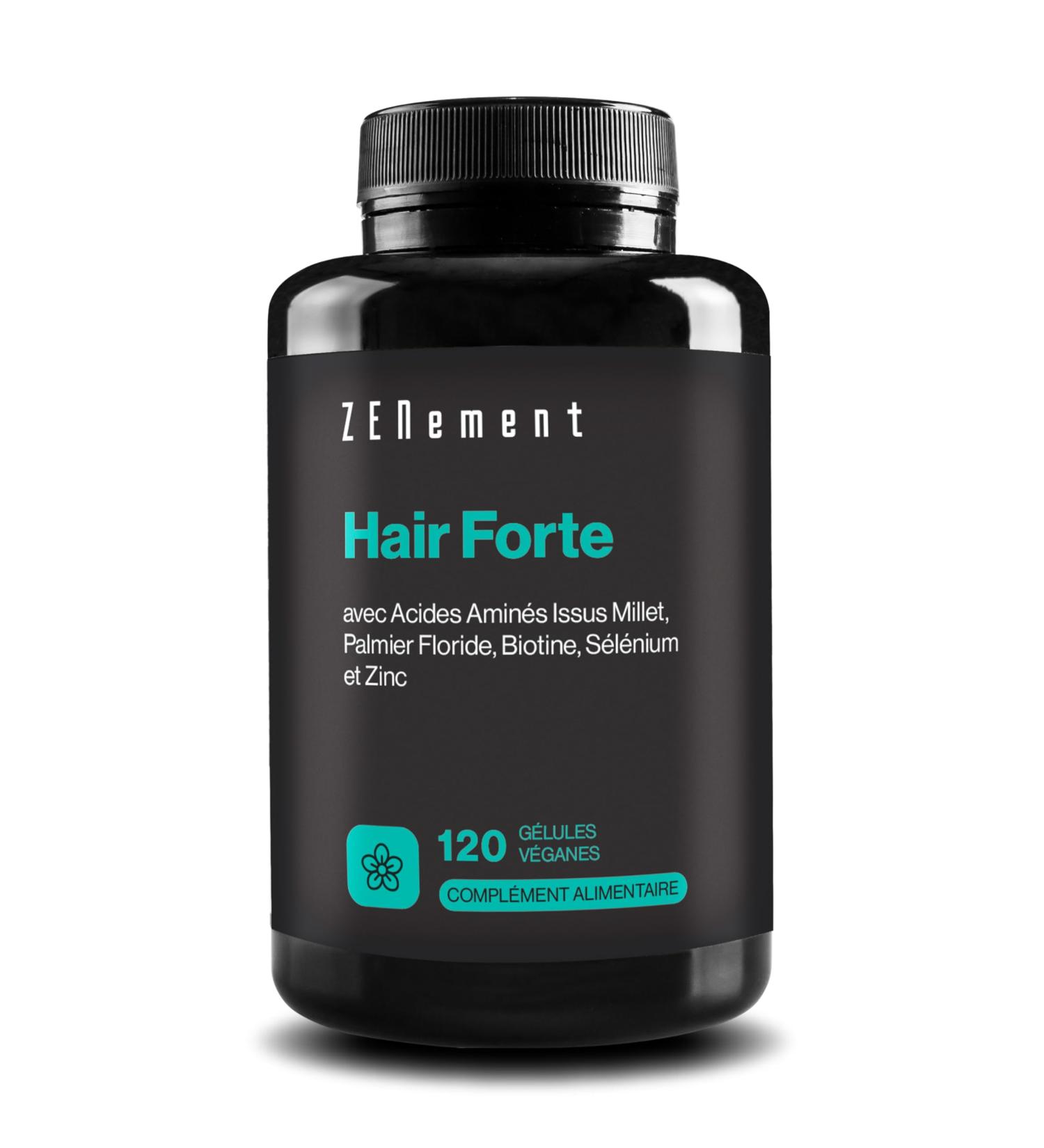 Hair Forte - Growth & Fortification - Food Supplement - Biotin (Vitamin B8) Selenium Zinc Florida Palm Amino Acids From Millet - Cure 2 Months - Beauty Hair Growth - Buy Online on GoSupps.com