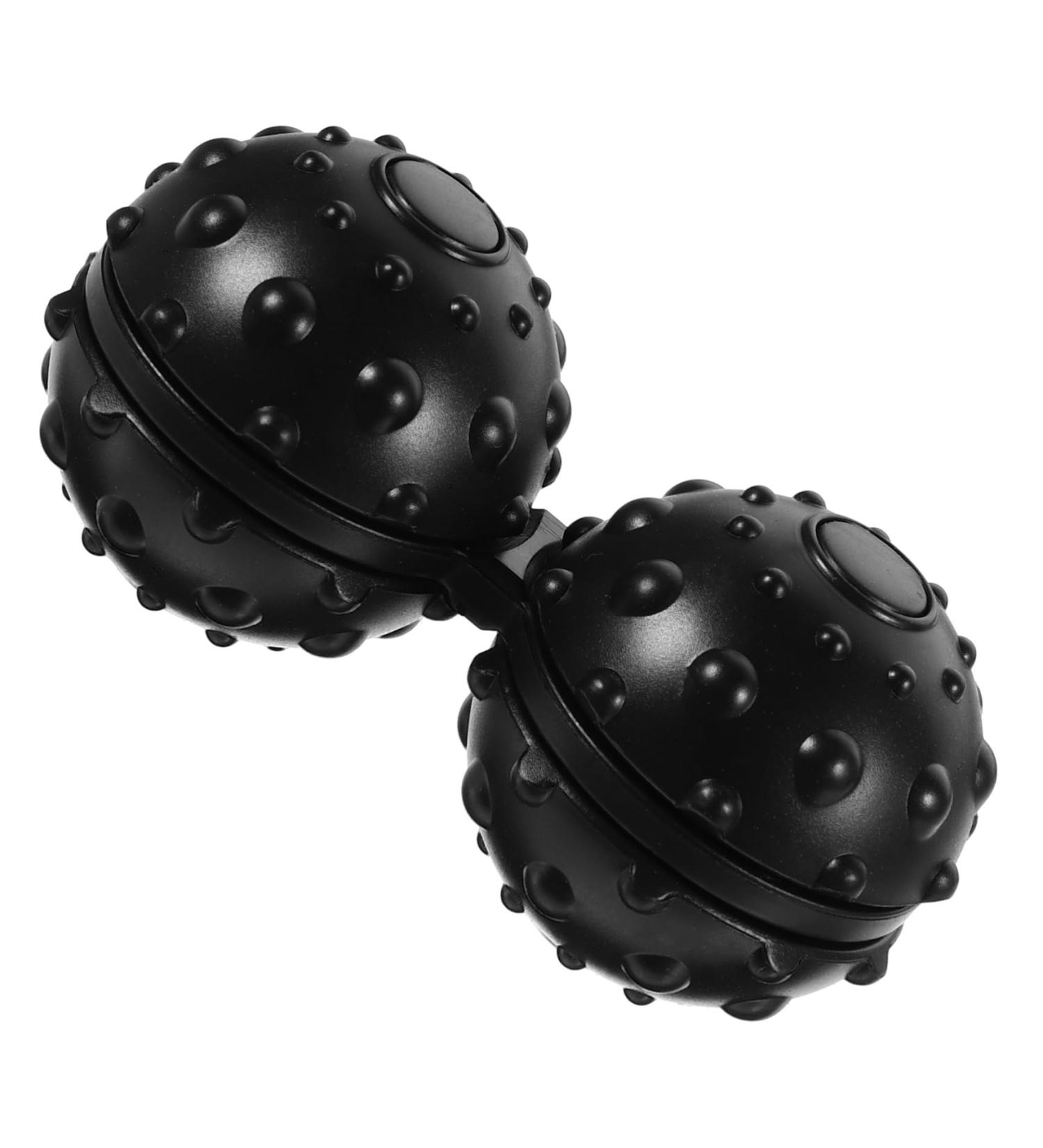 GLEAVI 3pcs Black Rattan Yoga Balls & Massage Lacrosse Balls - Perfect for Pain Relief & Relaxation - Buy Online on GoSupps.com