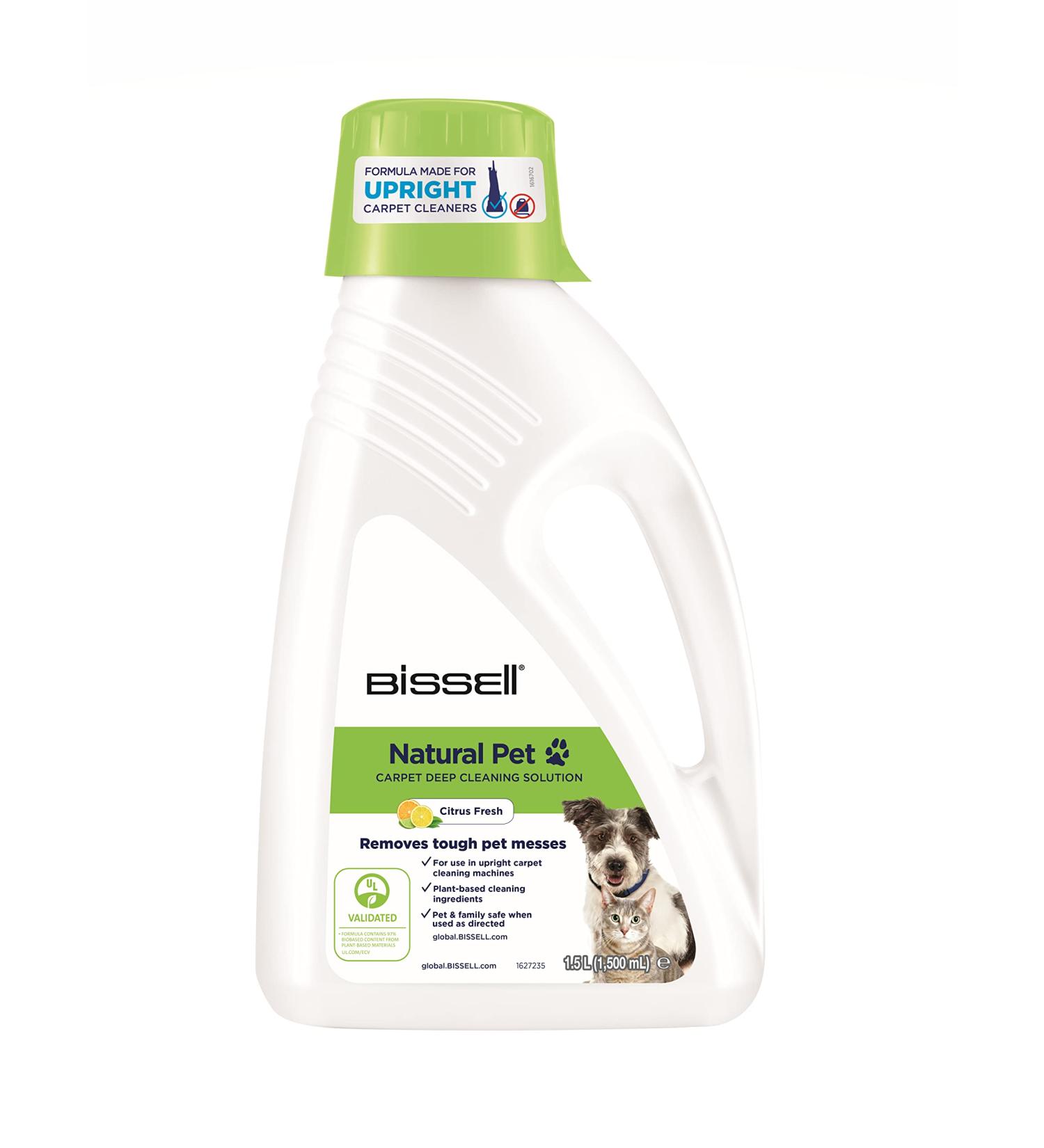 Bissell 3242 Natural Pet Carpet Cleaning Solution - 1.5L | Effective Plastic Cleaner for Carpets | International Shipping Available - Buy Online on GoSupps.com