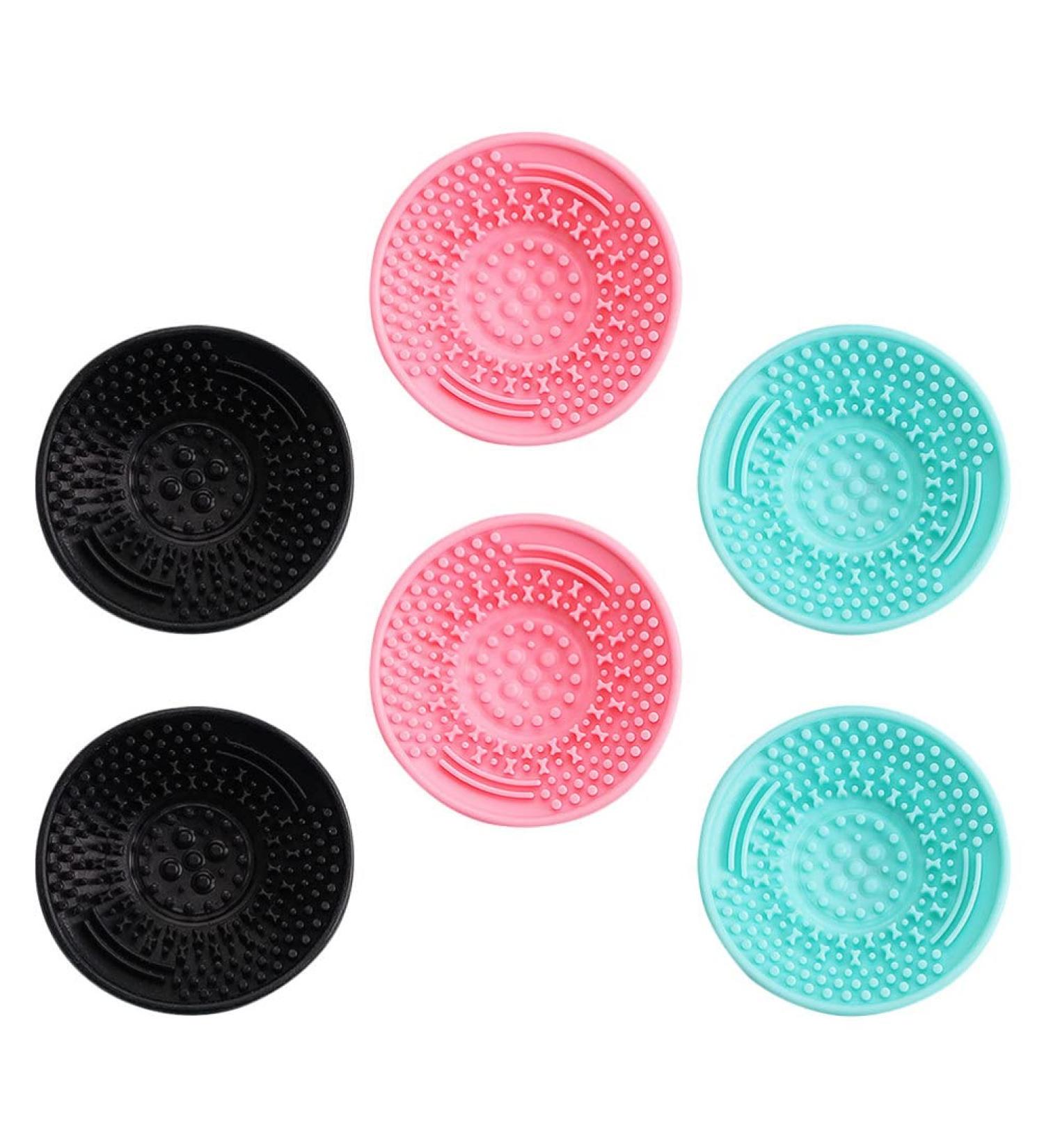 Beaupretty 6pcs Silicone Makeup Brush Cleaning Pads - Foldable Scrub Mat & Applicator | Essential Beauty Gadgets for Flawless Makeup - Buy Online on GoSupps.com