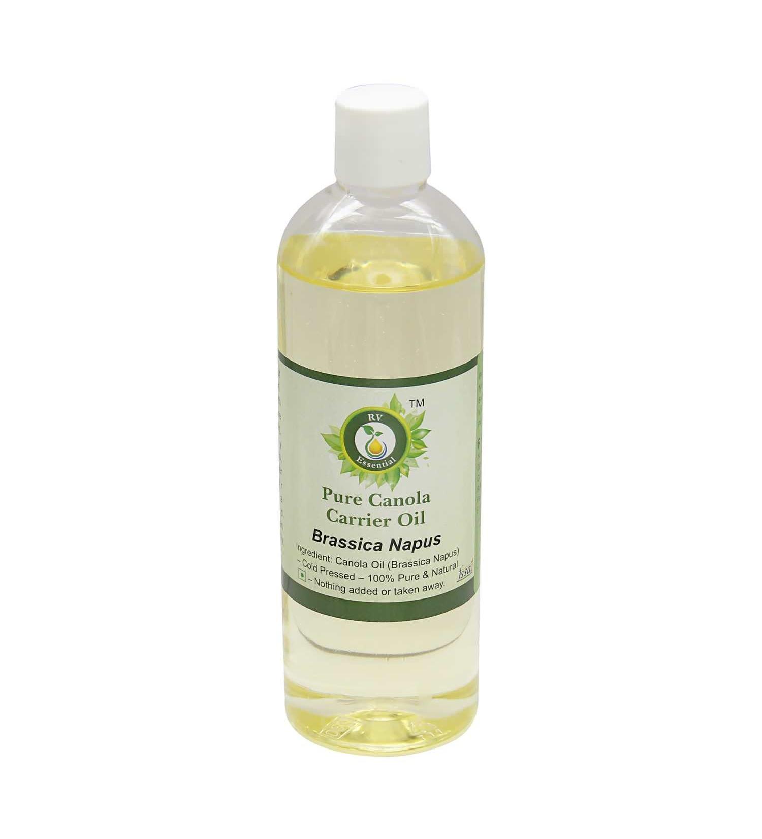 R V Essential Huile de canola Pur Carrier 100ml (3.38oz) - Brassica Napus (100% Pur et naturelle press e froid) Canola Carrier Oil 100 ml (Pack of 1) - Buy Online on GoSupps.com
