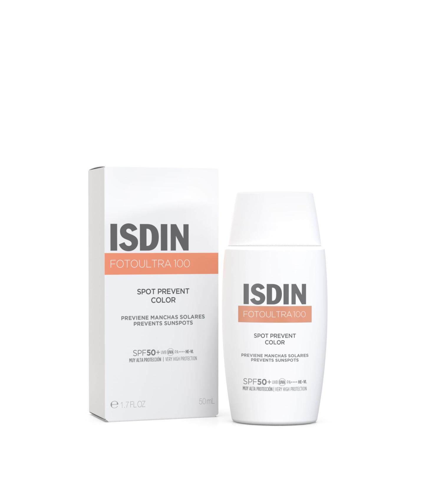 ISDIN Fotoultra Spot Prevent Color SPF 50+ Facial Sunscreen with Daily Use Color that Helps Prevent Sun Spots - Buy Online on GoSupps.com