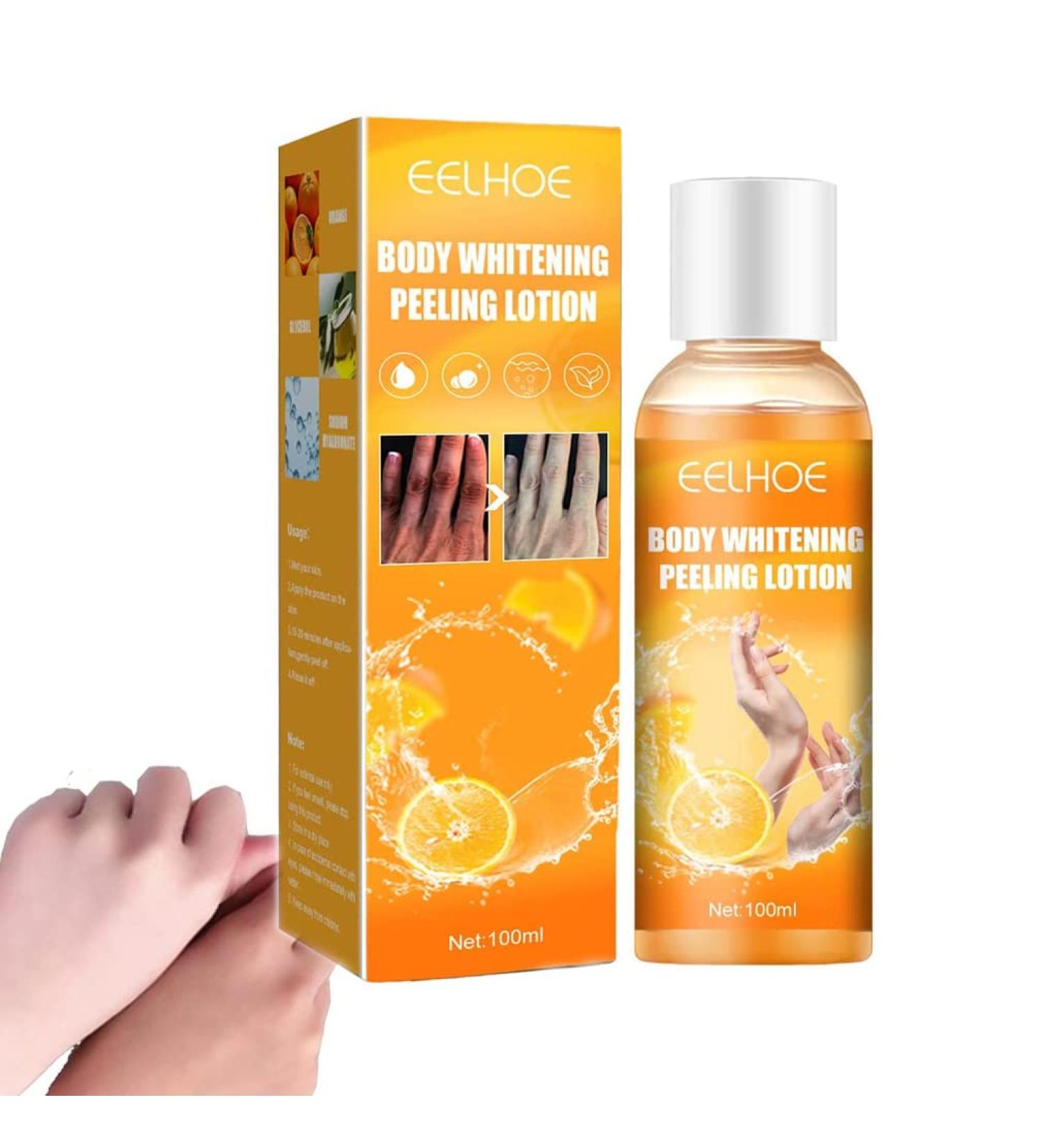 Body Lotion - Lotion exfoliante blanchissante pour le corps - Exfoliation en profondeur claircissement de la peau et hydratation intense - Pour tout le corps - 100ml - Buy Online on GoSupps.com