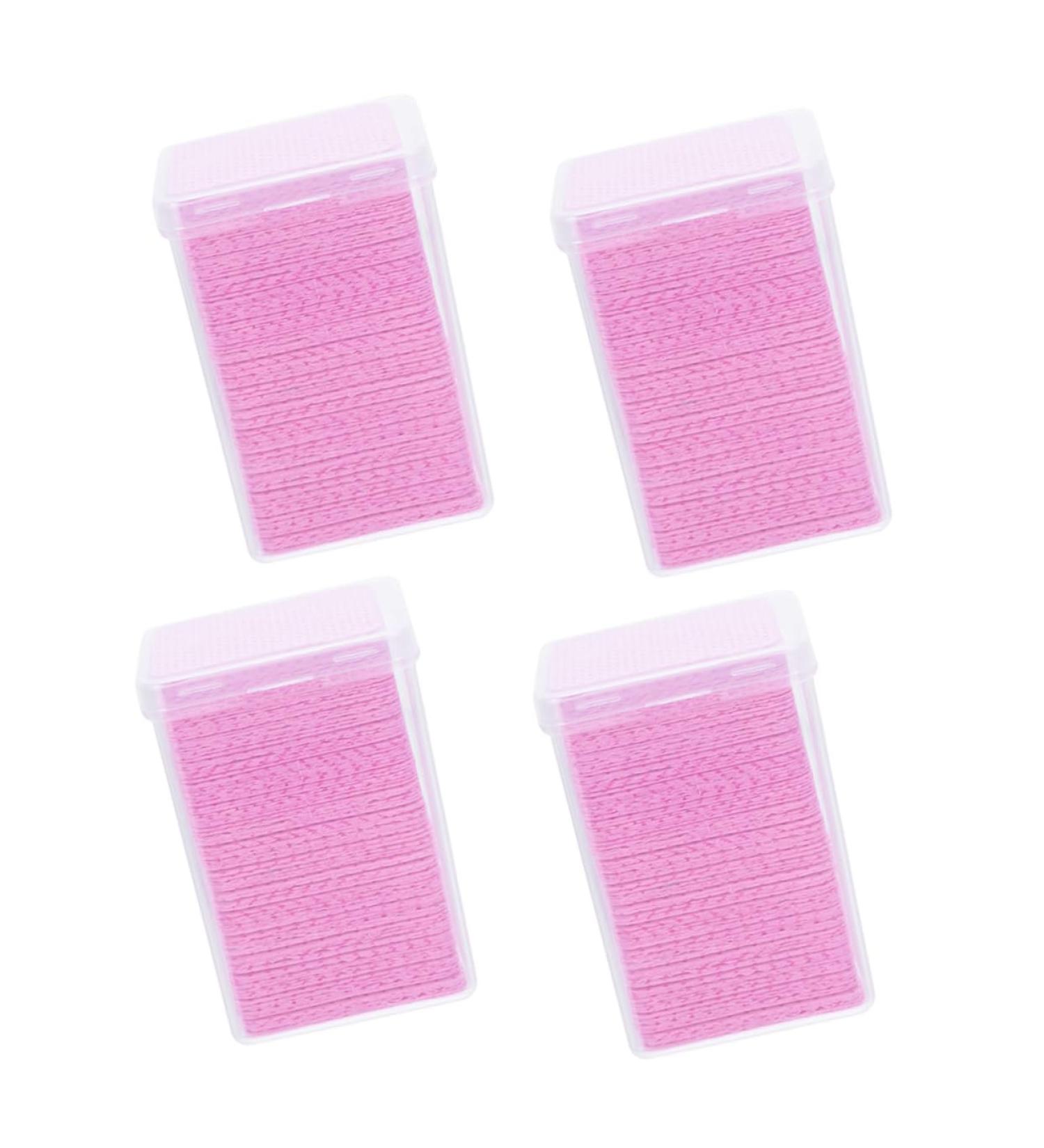 Mikinona 4boxes Eyelash Glue Cleaning Lash Extension Glue Wipes Eyelash Glue Remover Glue Remover Pad Professional Glue Wipes Cleaning Wipe Pad Non-woven Fabric Wipes Glue Cleansing Pad - Buy Online on GoSupps.com