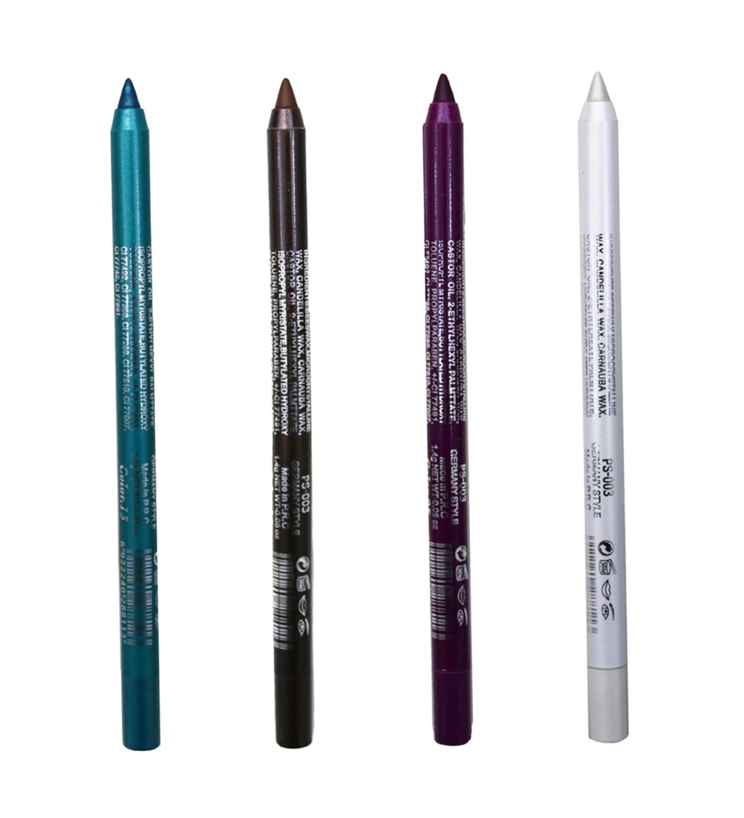 Eyeliner Pencil 4Pcs Eyeshadow Pencil 4 Colors Smudge-proof Pearl Long Lasting Glitter Eyeliner 8.5g Waterproof Makeup Eyeliner Eyeshadow Pencil Style 3 - Buy Online on GoSupps.com