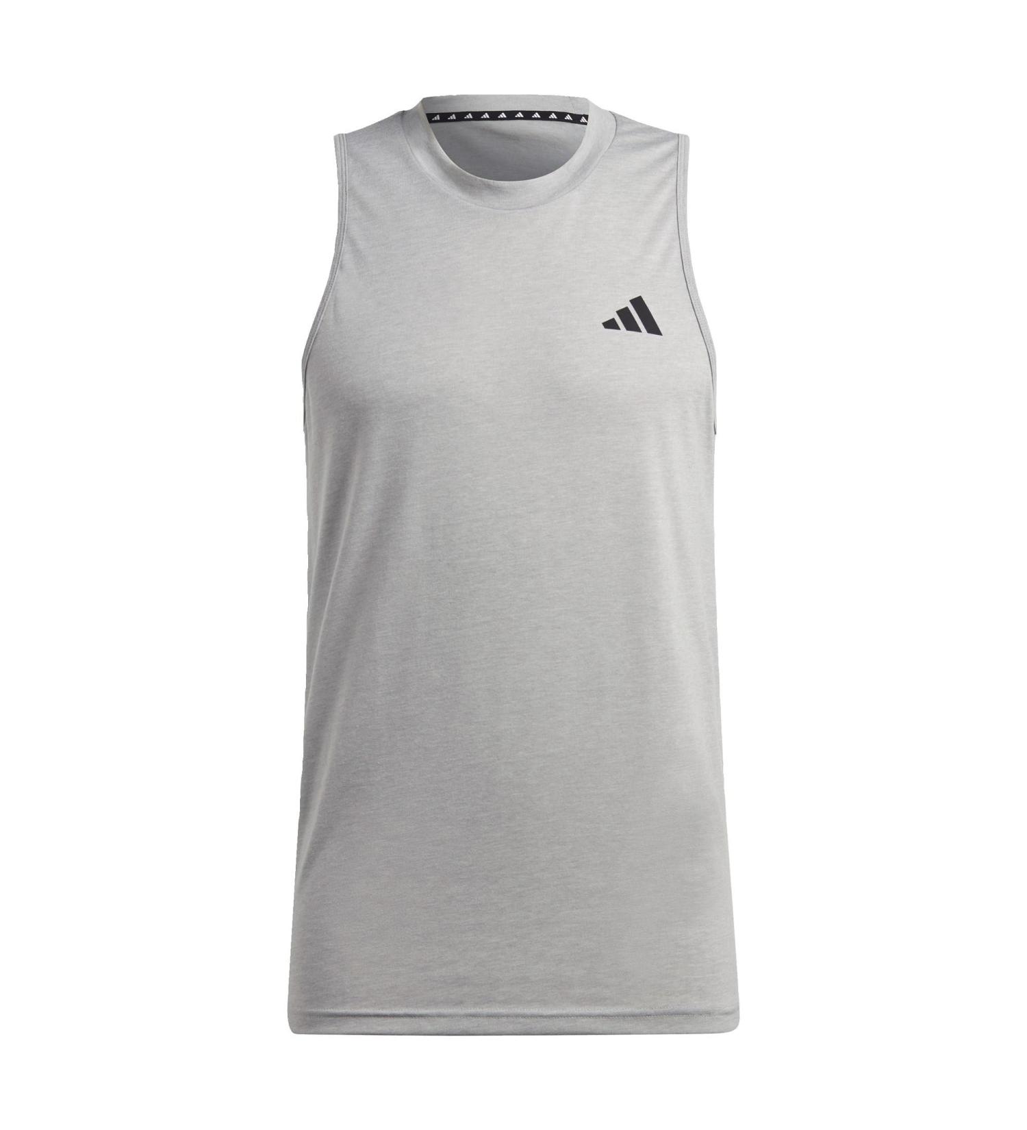 Buy adidas Male Adult Train Essentials Feelready Training Tank Top - Sleeveless in Medium Grey Heather/White/Black | International Shipping Available - Buy Online on GoSupps.com