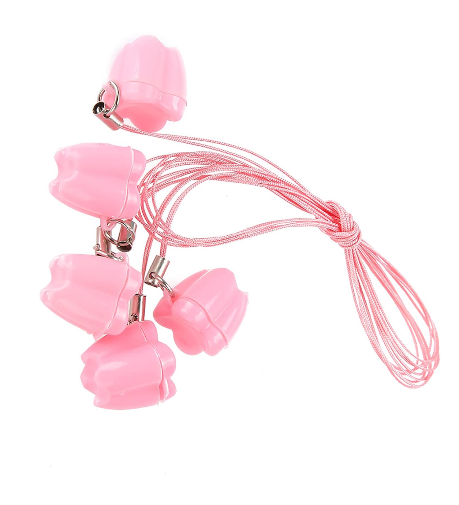 Verdant Touch Baby Tooth Storage Box - 5-Piece Plastic Organizer & Necklace - Pink Baby Milk Teeth Keeper - Buy Online on GoSupps.com