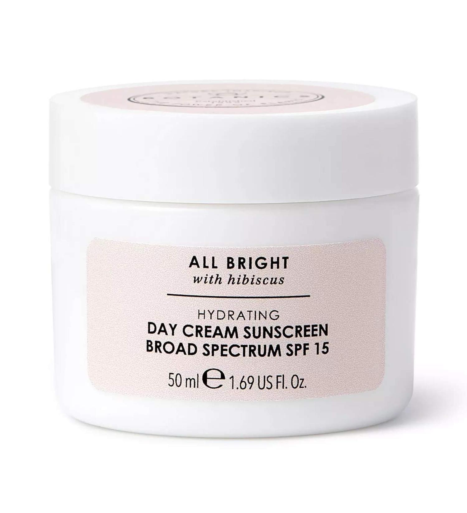 Botanics All Bright Day Cream SPF 15 - 1.69oz | Hydrating Skincare with Sun Protection - Buy Online on GoSupps.com