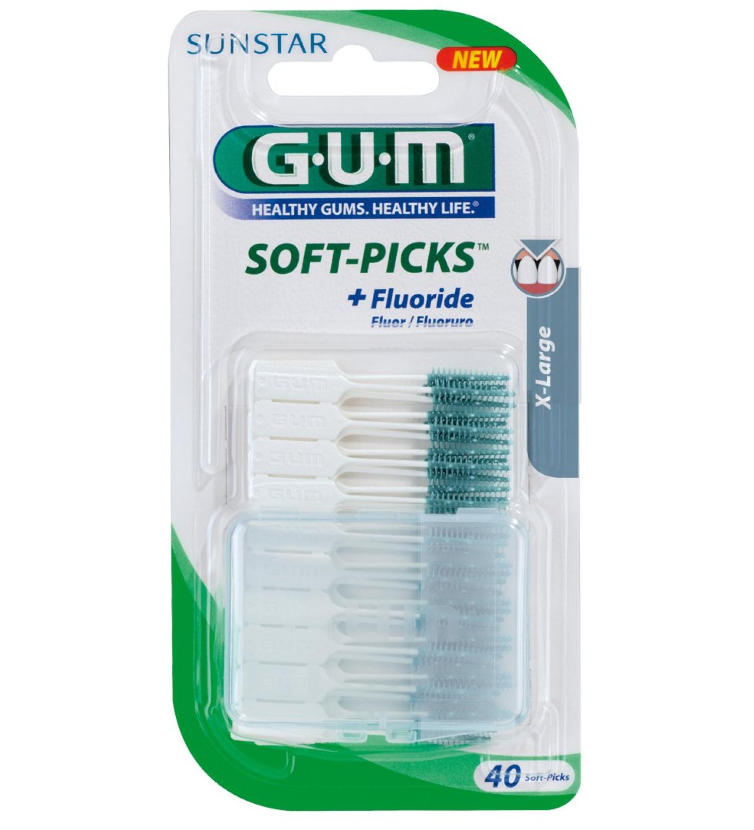 GUM Soft-Picks extra large 40 metal-free brushes