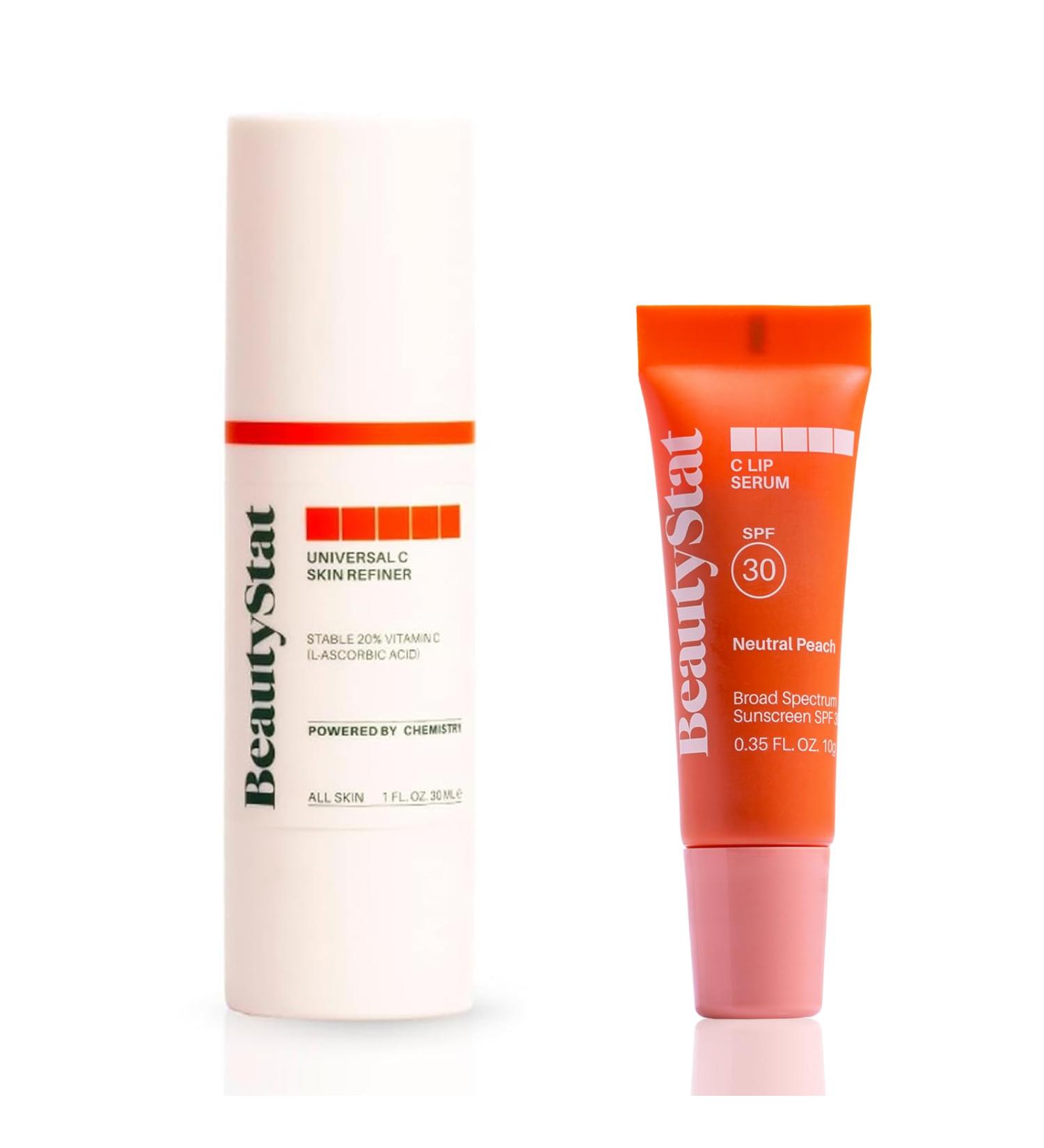 BeautyStat Vitamin C Refiner + C Lip Serum Neutral Peach - Buy Online on GoSupps.com