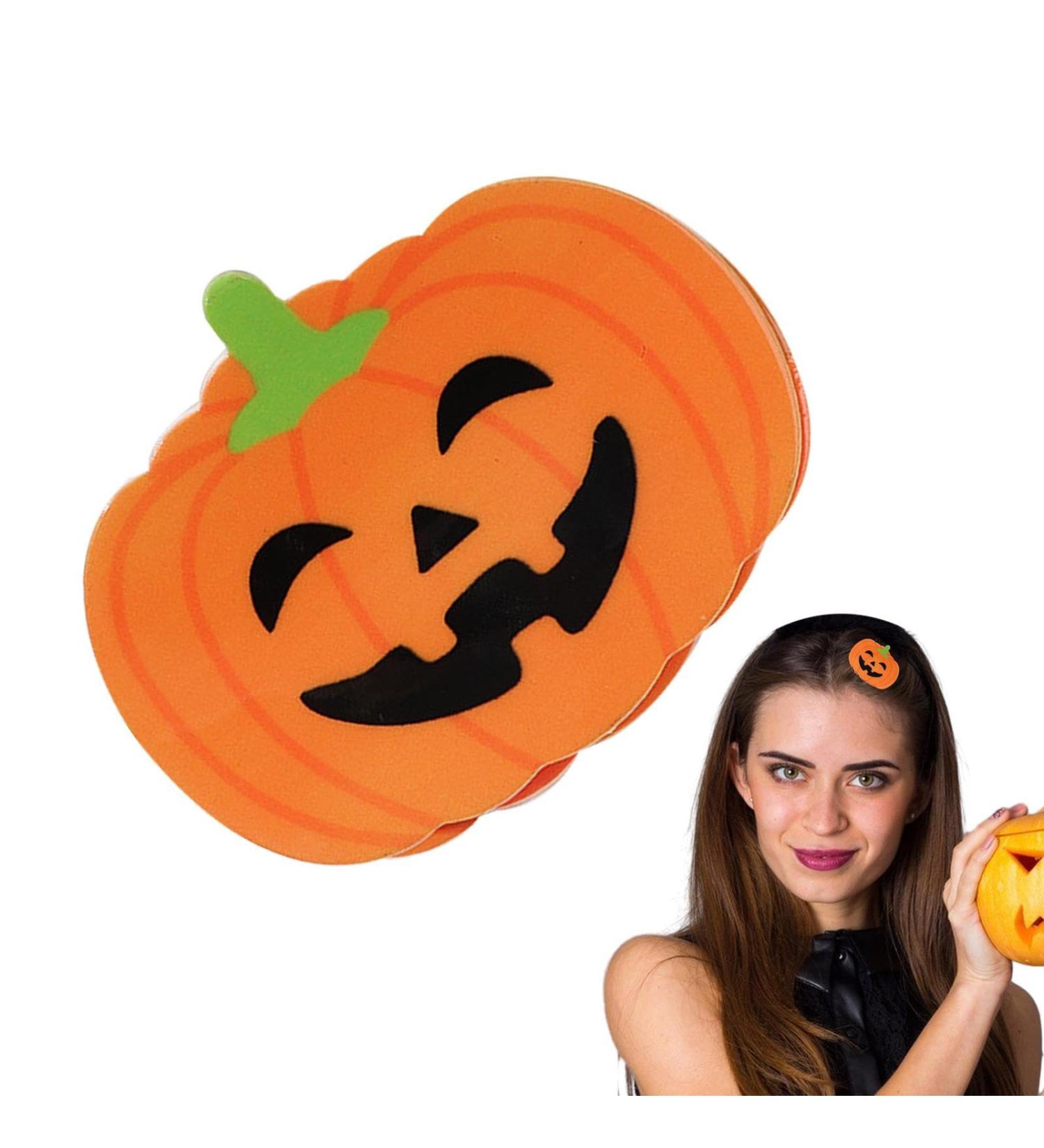Bat Hair Clips for Women | Halloween Hair Clips for Women - Non-Slip Halloween Hair Clips for Women Funny Pumpkin Claw Clips for Thick Hair Hair Accessories Pochy Orange Pumpkin - Buy Online on GoSupps.com