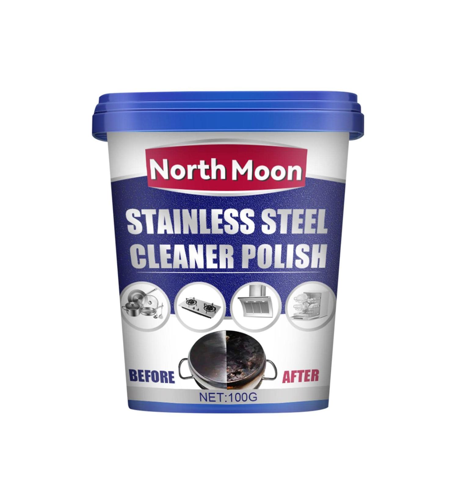 Metal Polish Paste | Stainless Steel Cleaner for Appliances | Industrial Strength Scratches Remover and Cleaner Protects Appliances from Fingerprints Dtt - Buy Online on GoSupps.com