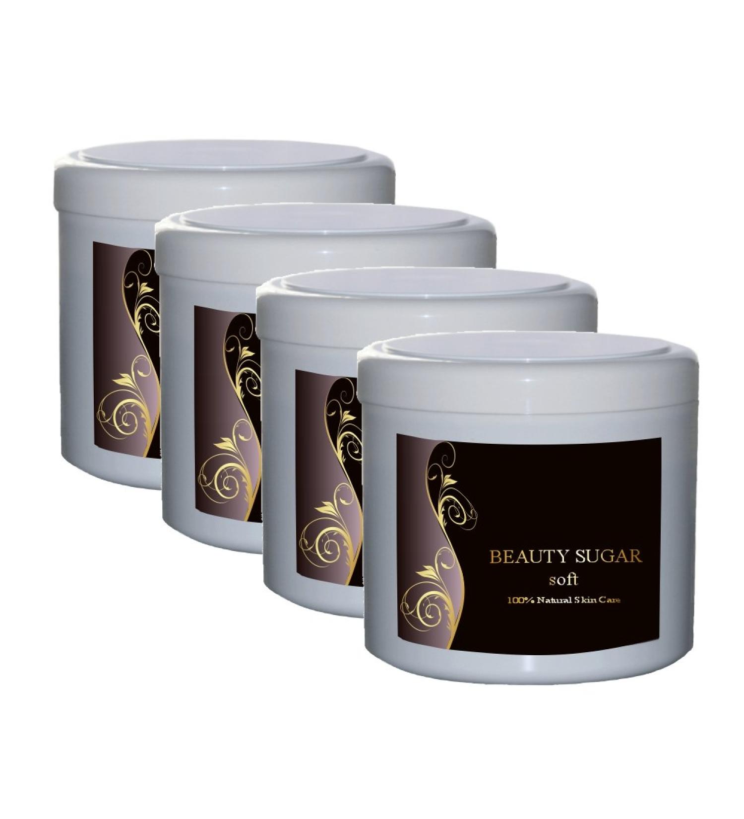 Sugaring Paste Beauty Sugar SOFT - 4 cans of 600g at a special - sugar paste for hair removal