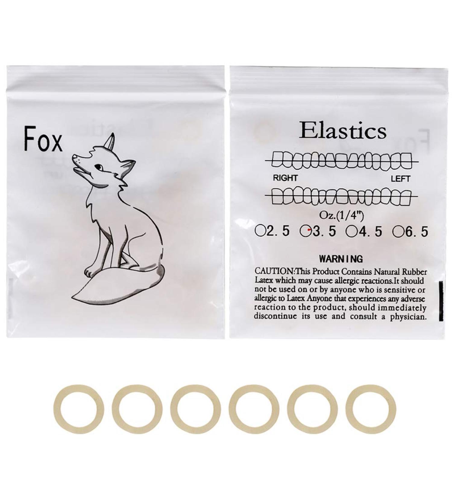 500 pcs Fox 1/4 Orthodontic Elastic Bands for Braces - Latex Rubber Bands 1/4 Inch - Buy Online on GoSupps.com