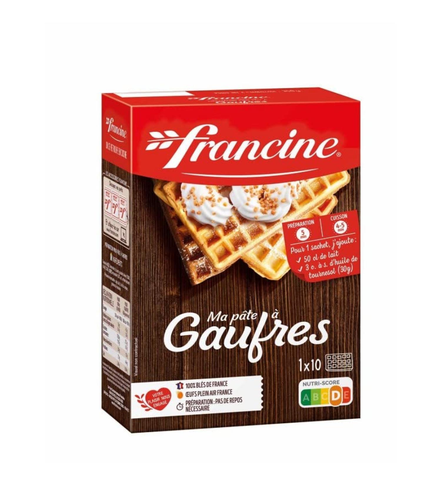 FRANCINE - Pr paration Pour Gauffres 350G - Lot De 4