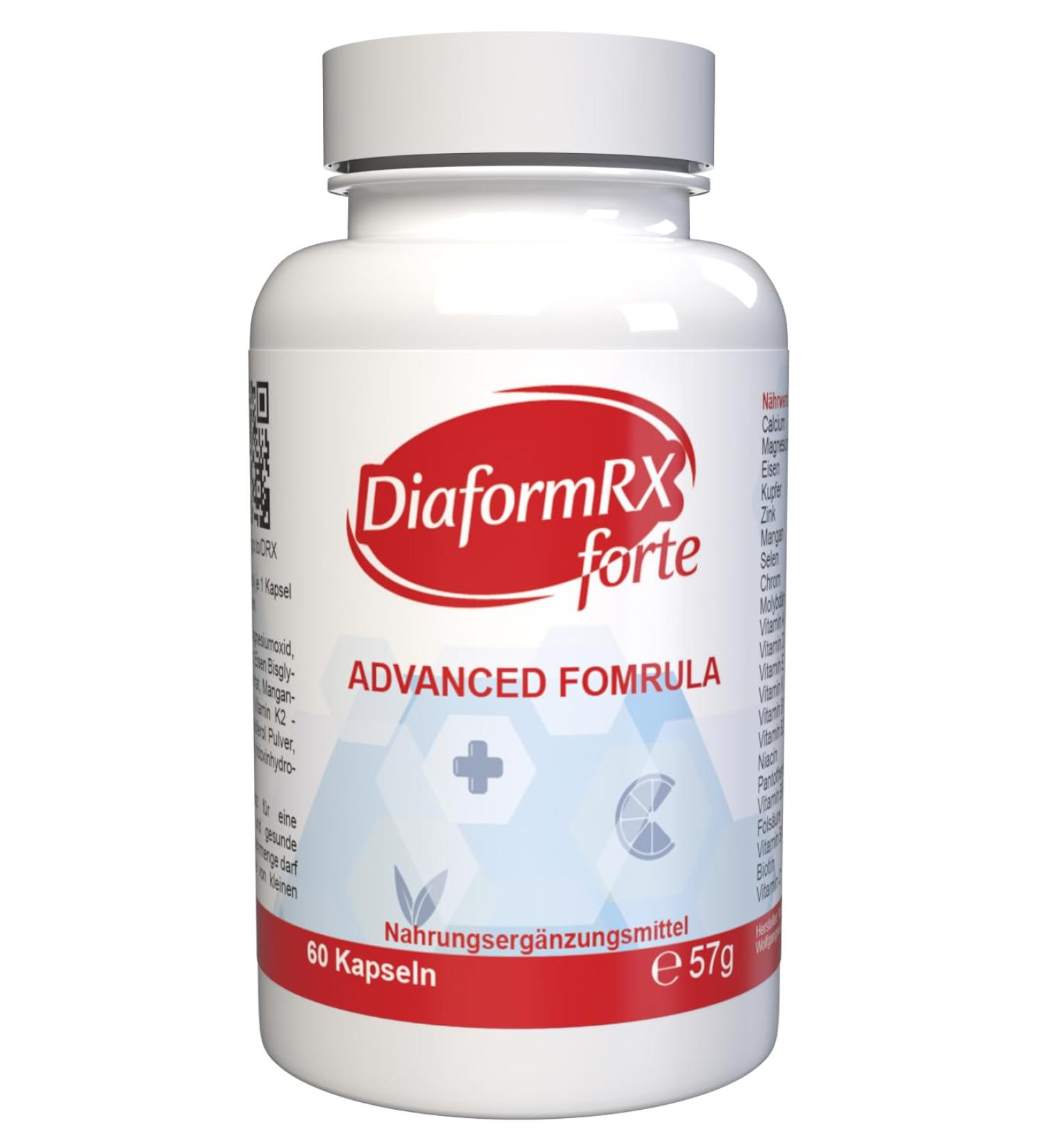  DiaformRX Diaform RX Forte - 60 capsules - Buy Online on GoSupps.com