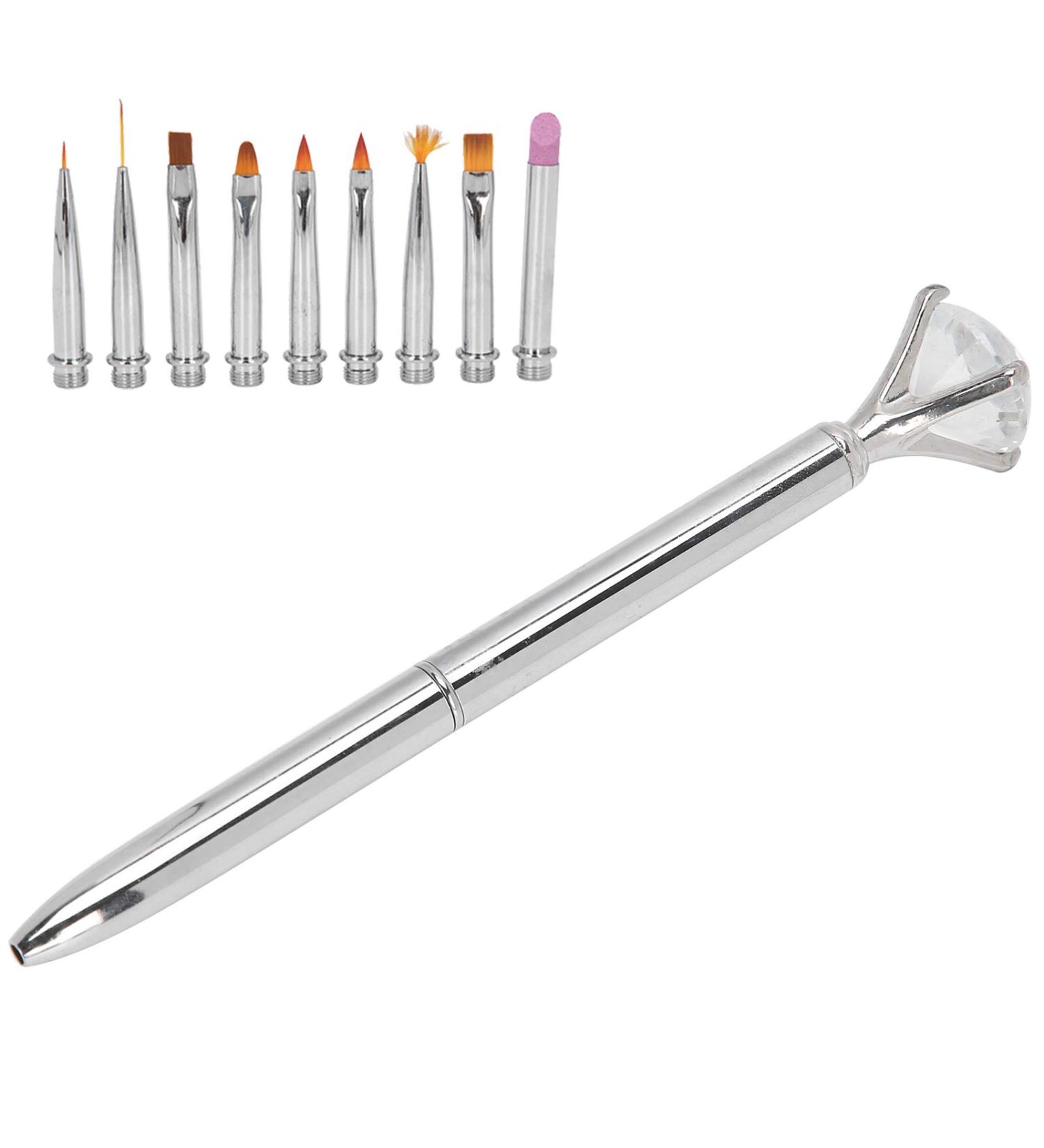 Nail Art Liner Nail Art Painting Pen Fine Craftsmanship Painting Pen DIY Dotting Design for Nail Shop Household(Silver) - Buy Online on GoSupps.com
