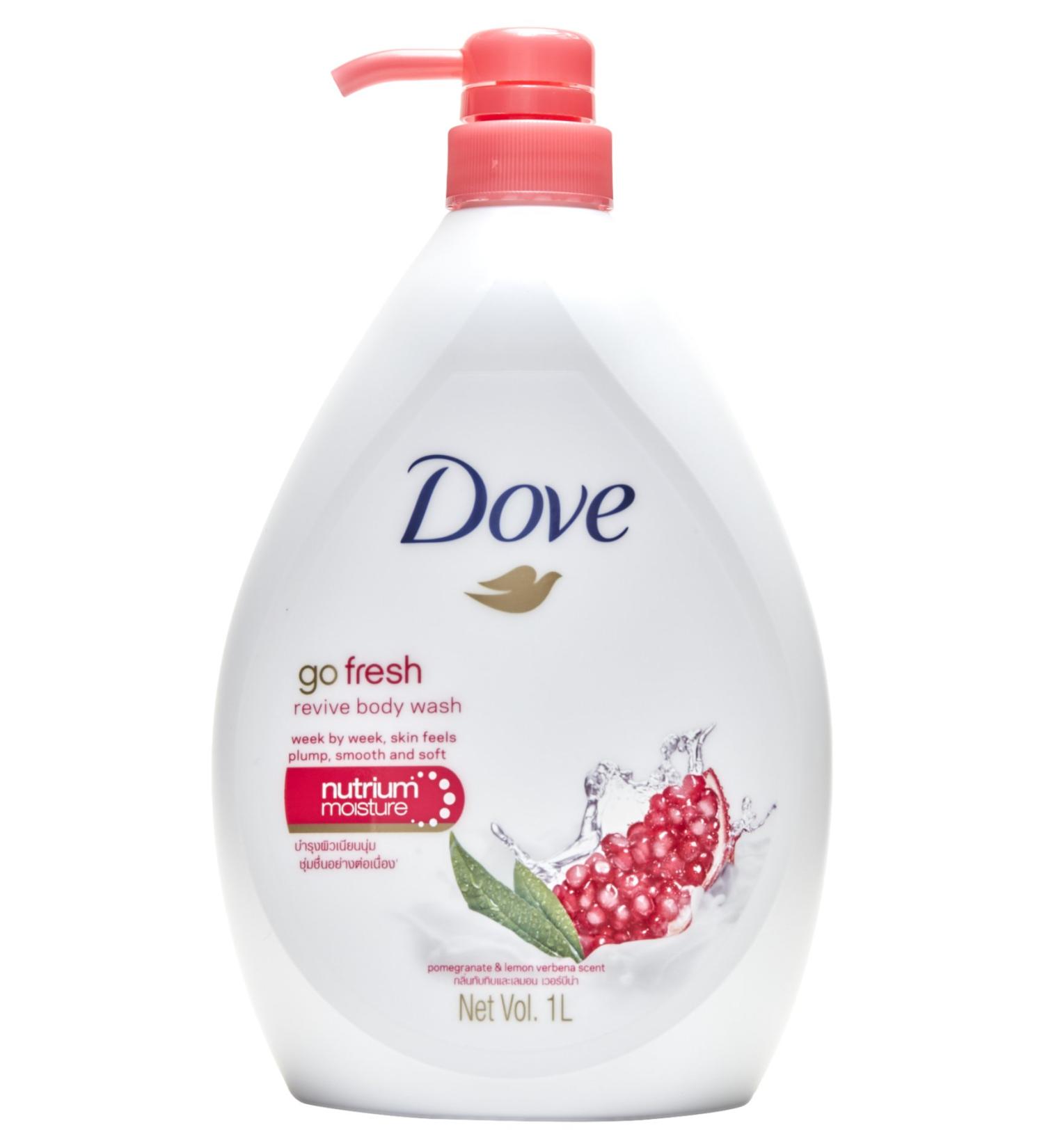 Dove Go Fresh Revive Body Wash 33.8oz Pomegranate & Lemon Verbena Scent - International Version - Buy Online on GoSupps.com