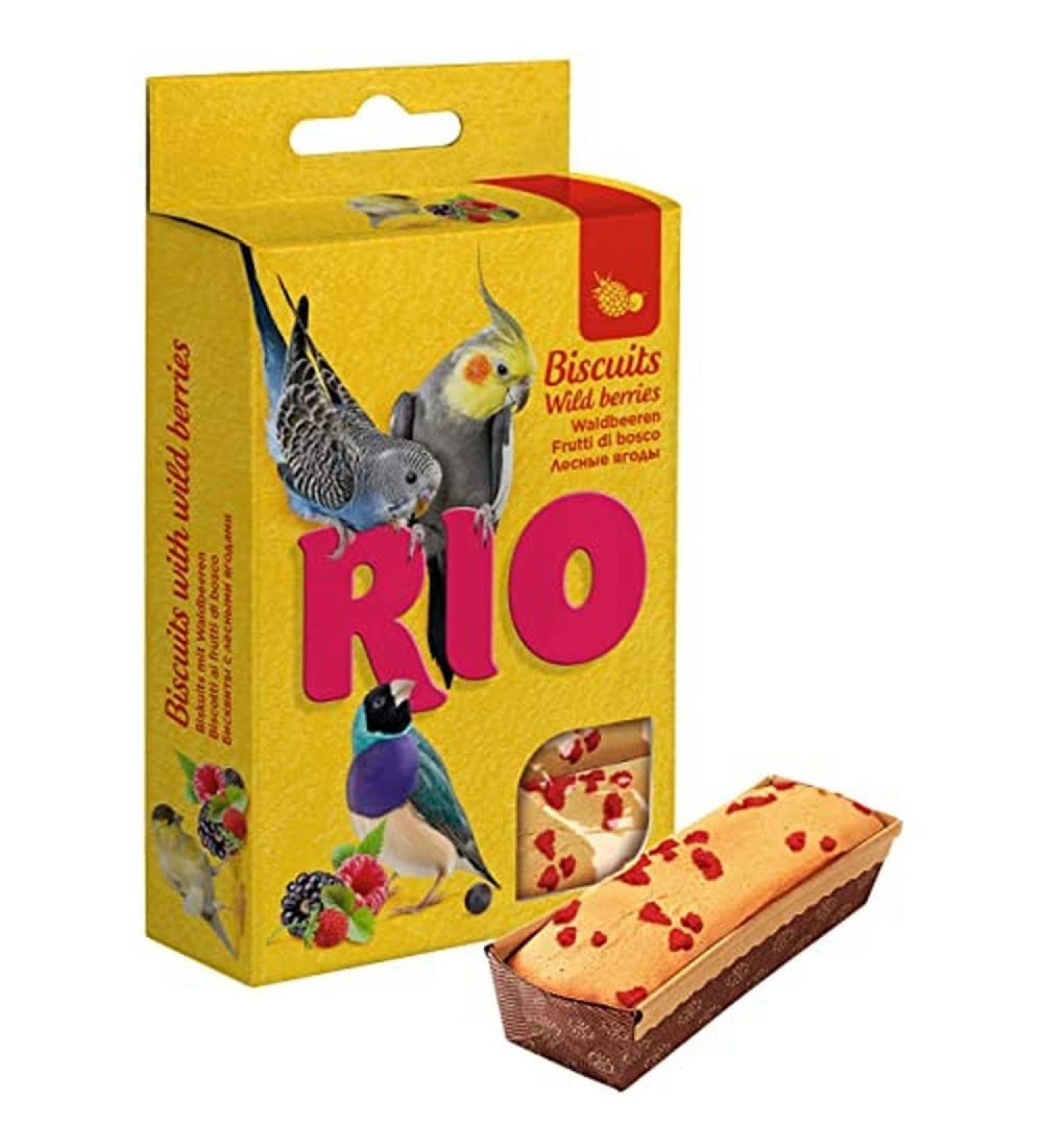 RIO Biscuits for All Bird Species with Wild Berries - Nutritional Treats | 35g Pack - Buy Online on GoSupps.com