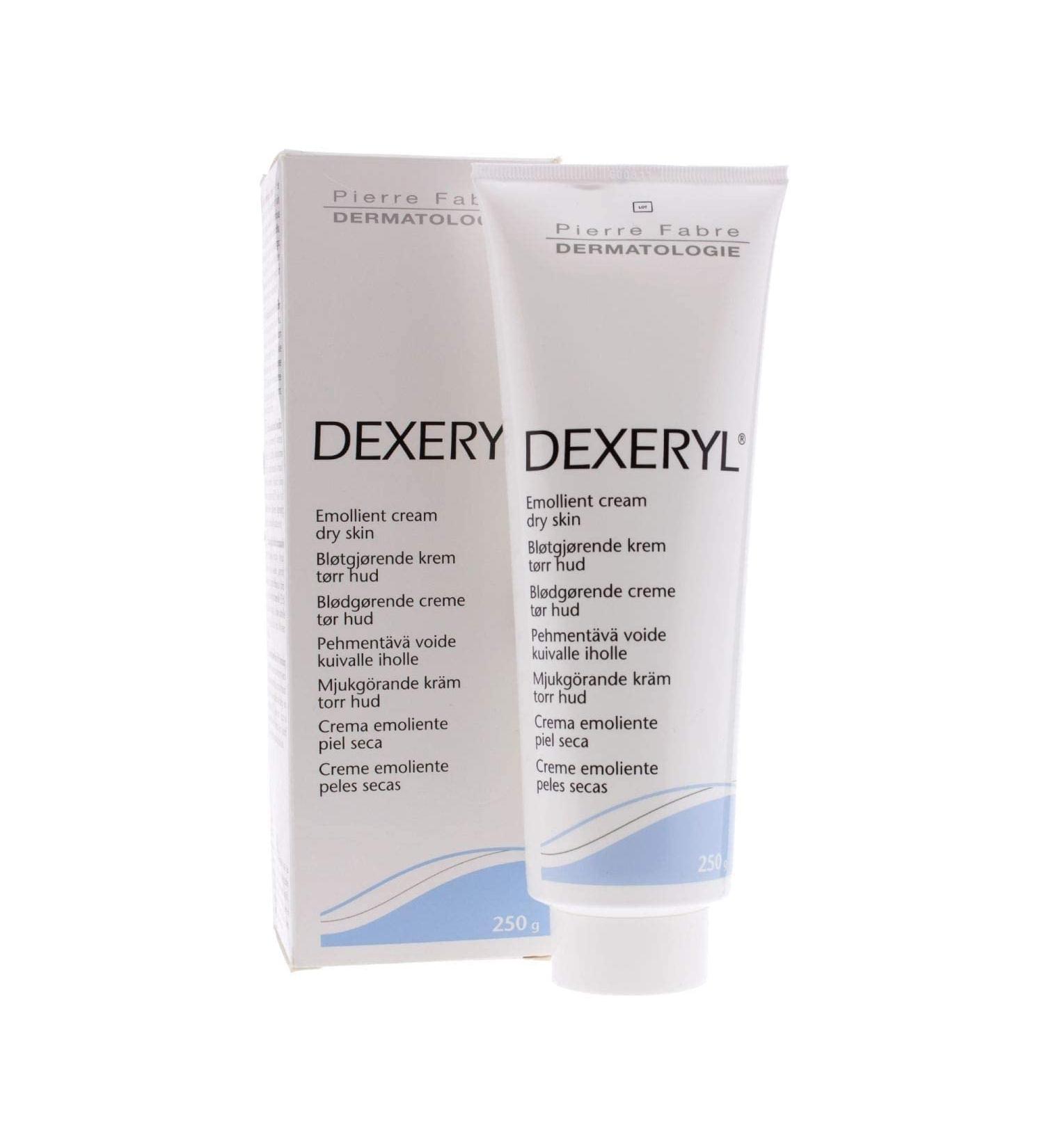 Dexeryl Emolient cream for dry skin 250g Restores the natural shine of the skin and hydrates it in depth.