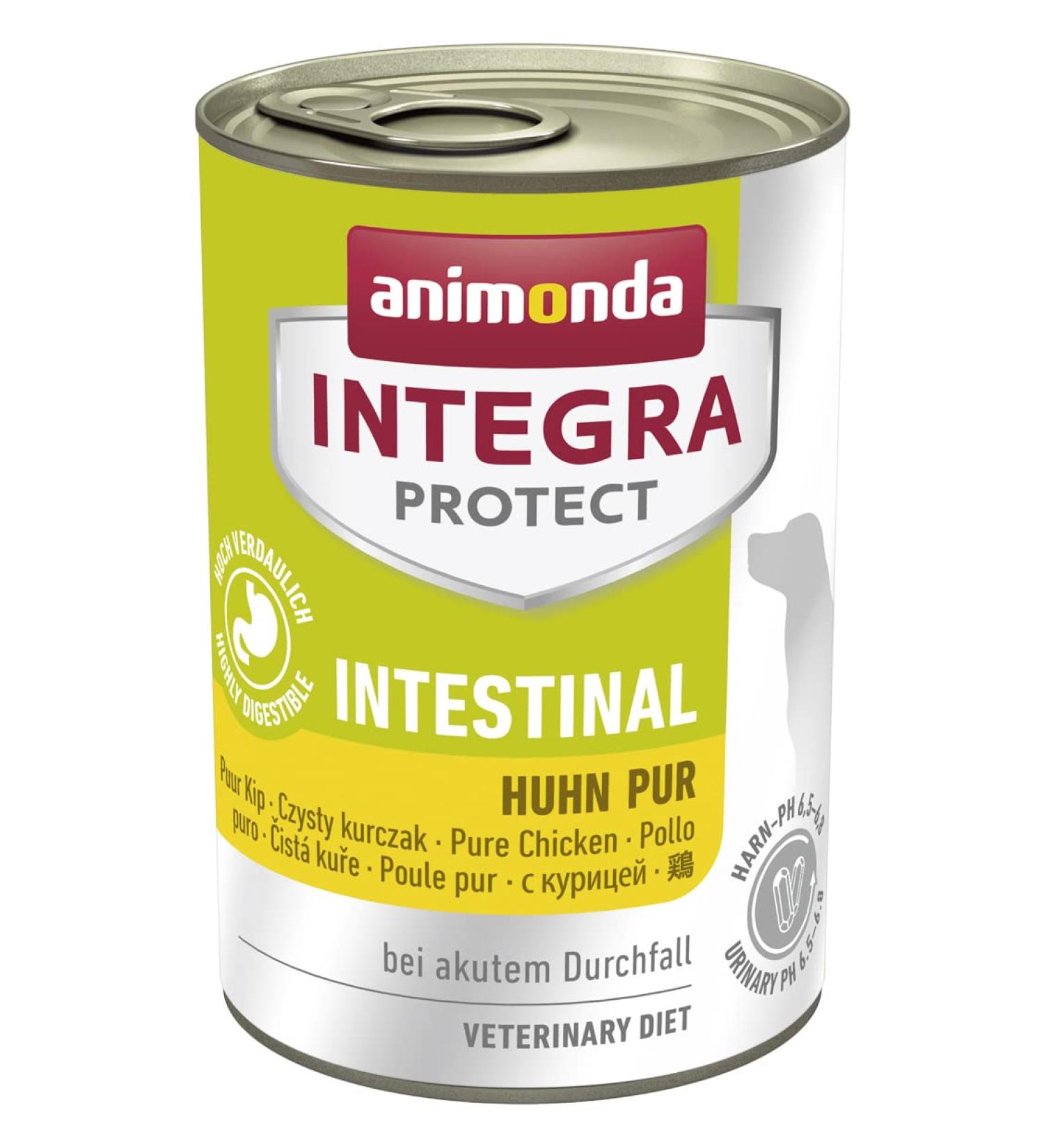 Animonda Integra Protect Dogs Intestinal Diet Wet Dog Food for Diarrhea & Vomiting Pure Chicken 6 x 400g Pack - Buy Online on GoSupps.com