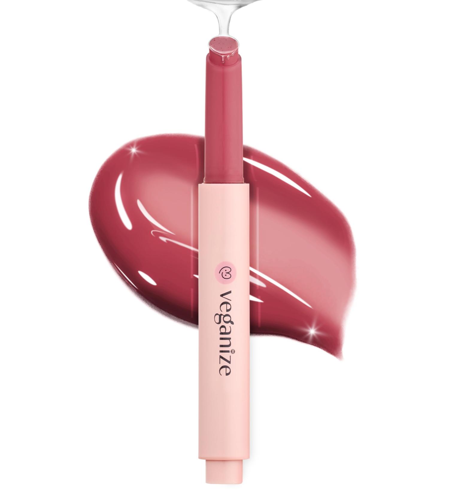 Vegan Collagen Lip Balm | Hydrating Lip Glass in 9 Colors | Moisturizing & Cruelty-Free - #9 Mauve Plum 0.06 oz - Buy Online on GoSupps.com