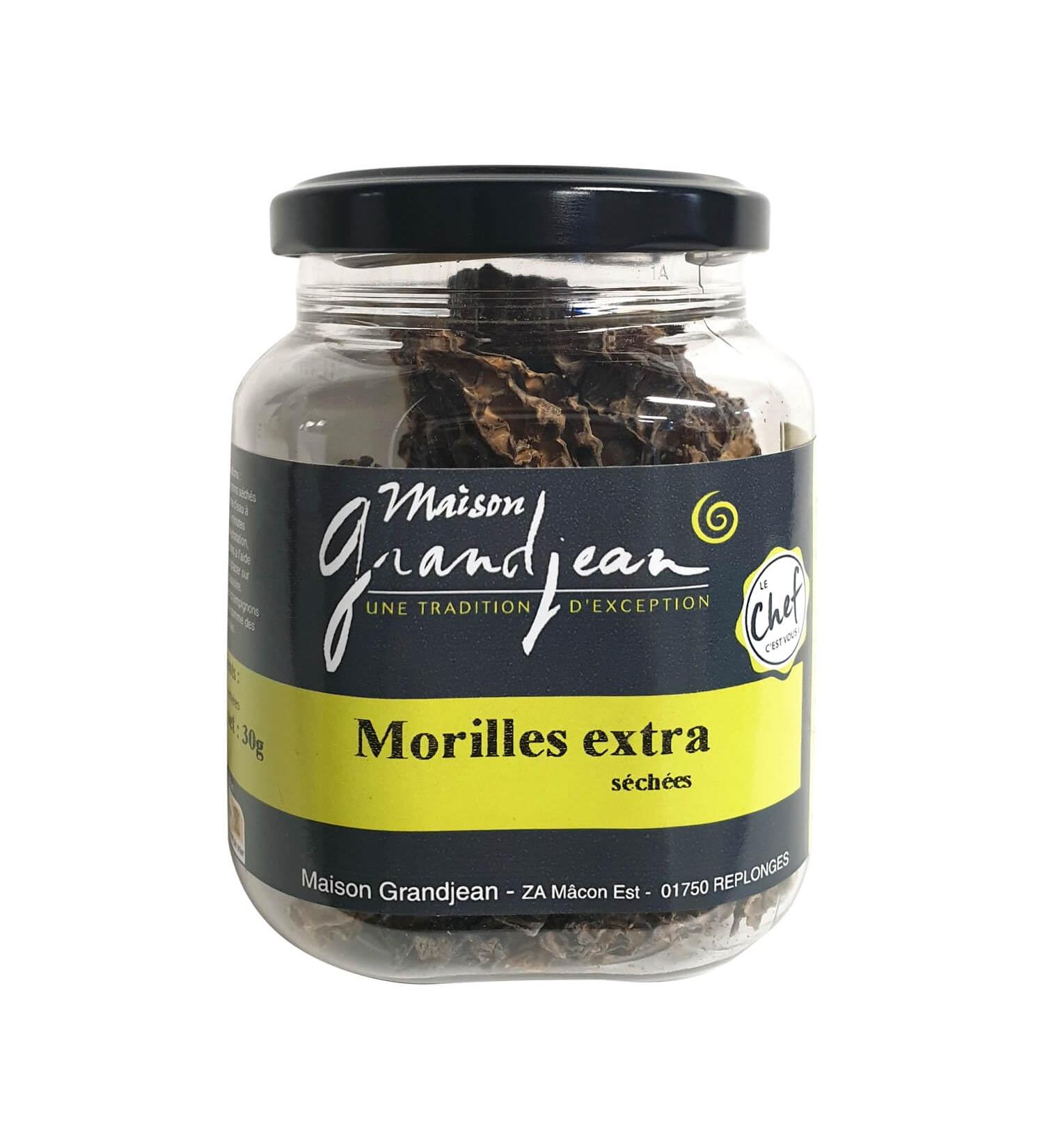 Extra dried morels - 30g jar - Grandjean