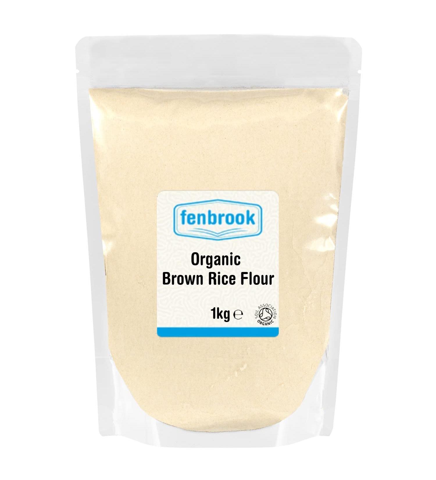 Organic Brown Rice Flour 1kg | Certified Organic by Fenbrook Organic - Buy Online on GoSupps.com