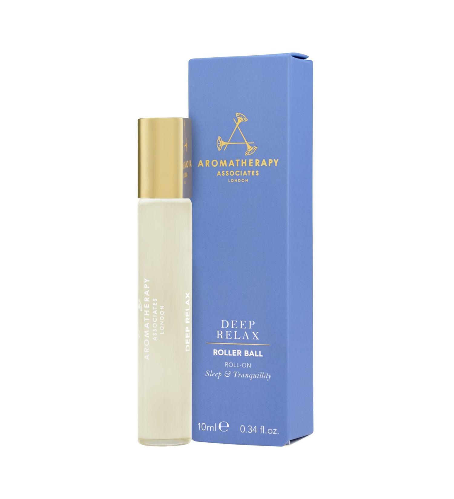 Aromatherapy Associates Deep Relax Roller Ball. Premium Blend of Vetivert Chamomile and Sandalwood Essential Oils to Relax and Calm on The Go (0.34 fl oz) - Buy Online on GoSupps.com