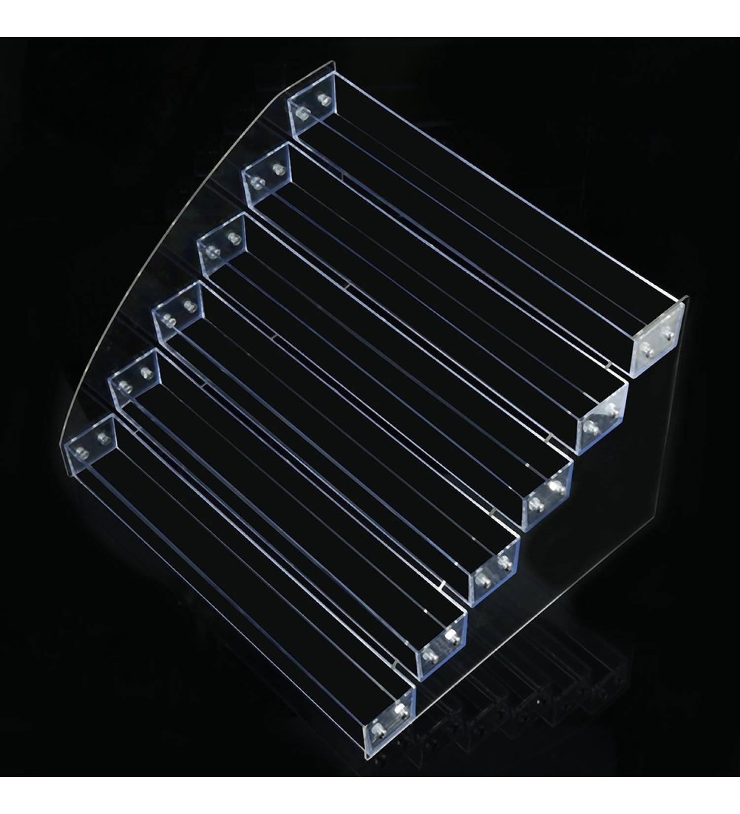  Psytfei Clear Acrylic Nail Polish Organizer Makeup Nail Polish Bottles Tray Tabletop Display Storage for Home (Six Layers) - Buy Online on GoSupps.com