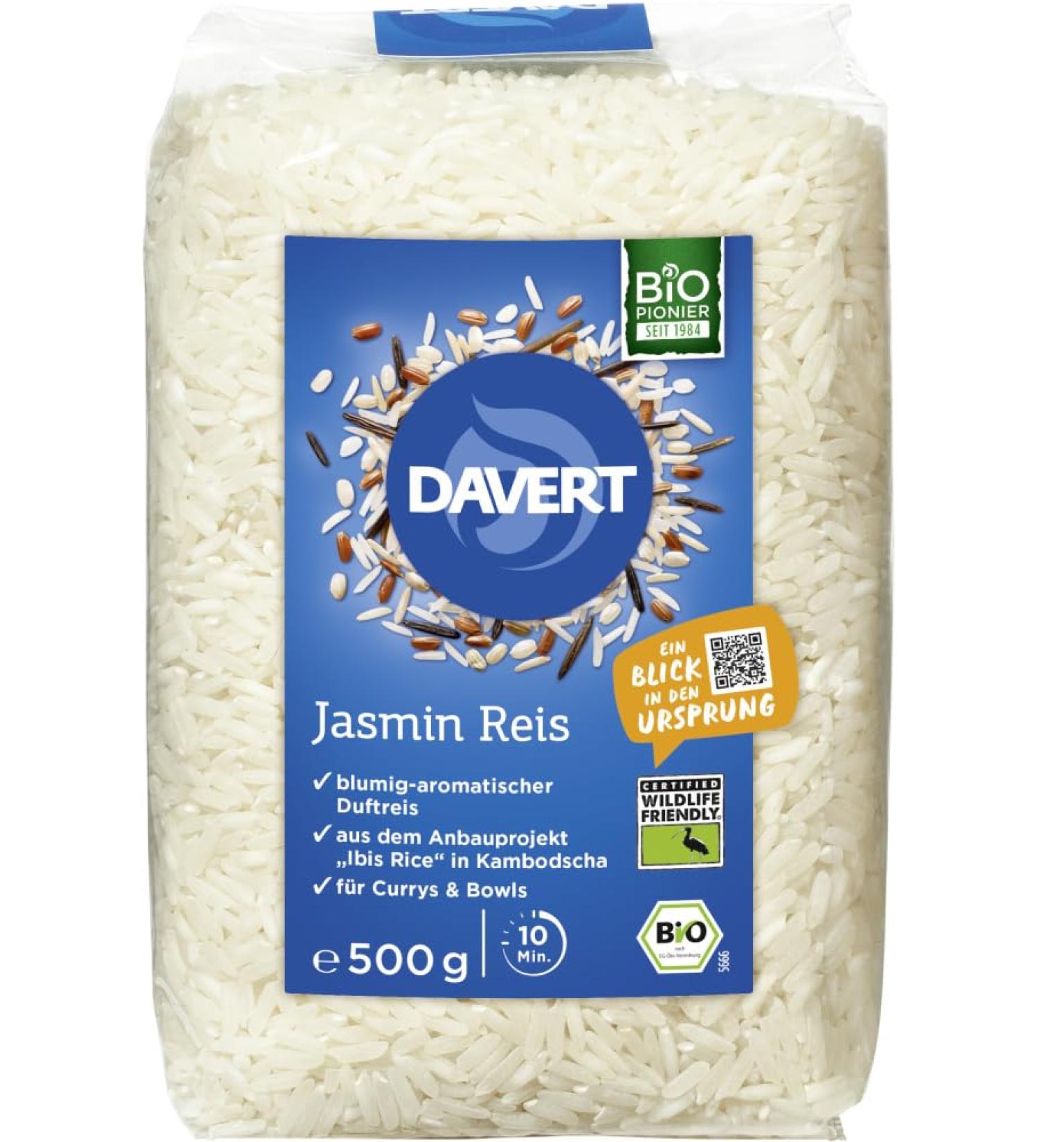Davert Jasmin Riz 500 g 6 x 500 g
