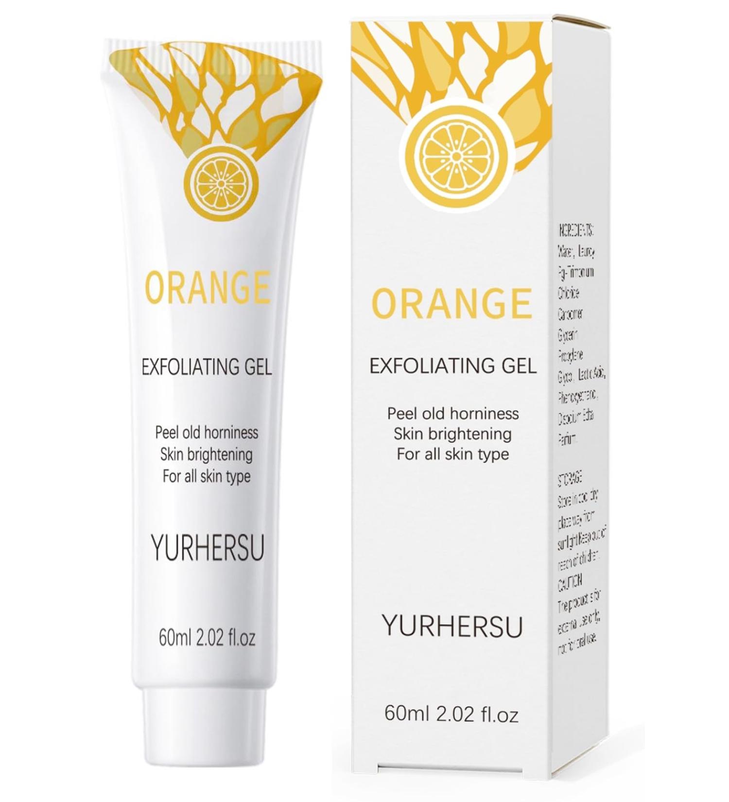 Buy Facial Orange Exfoliating Gel | Natural Peel Scrub for Deep Cleansing & Moisturizing - 2.02 fl. oz | QNJ - International Shipping Available - Buy Online on GoSupps.com