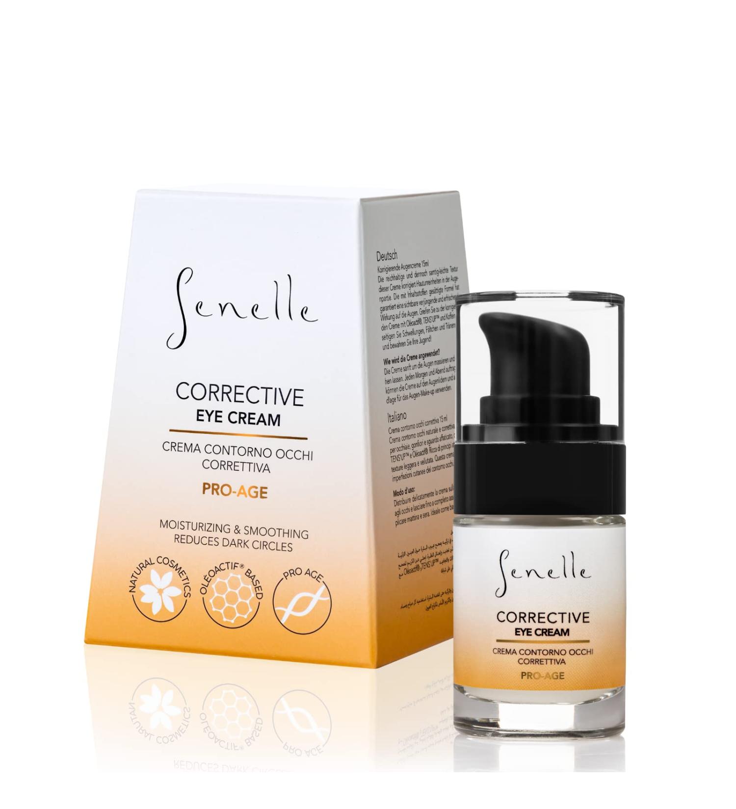 Senelle - Natural Corrective Eye Cream | Hydrating and Nourishing Formula | Caffeine | Field Poppy Extract | TENS UP | Ol oactif Pomegranate | Vitamins | Gentle for Sensitive Skin | 15 ml - Buy Online on GoSupps.com