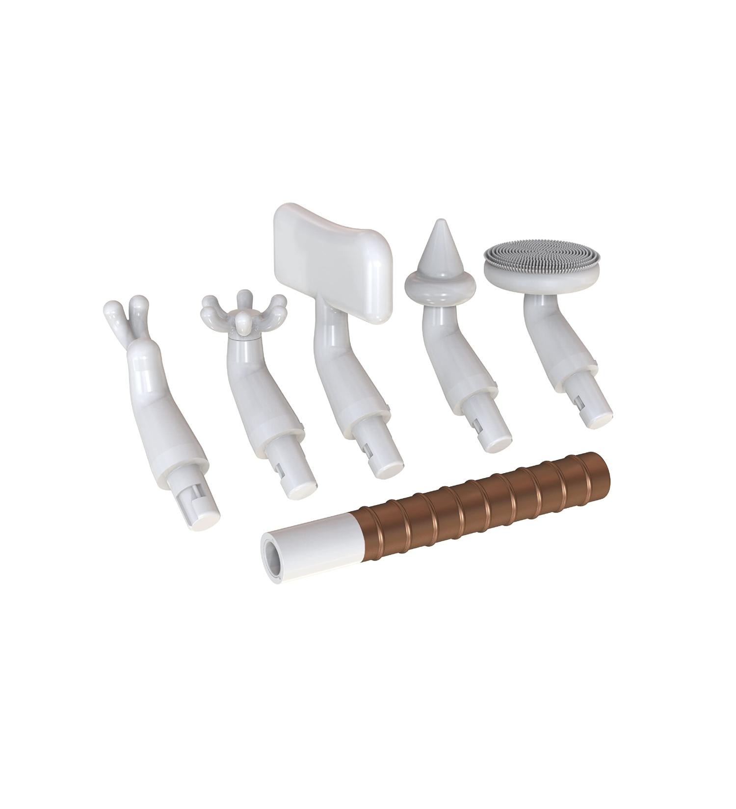 OMGBlaster by Ashley Black: 5-in-1 Face Massager for Fine Lines & Wrinkles - Multi-Attachment Facial Tool - Buy Online on GoSupps.com