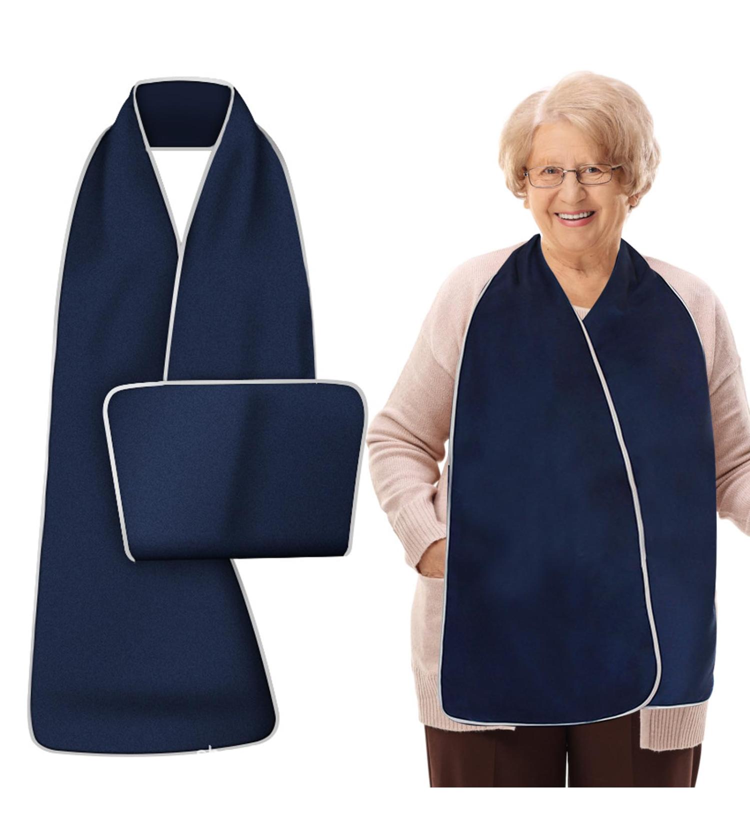 Swirlcolor Libchen: Reusable Dining Room Scarf & Bibs for Seniors - Stylish Clothing Protector for Men & Women - Buy Online on GoSupps.com