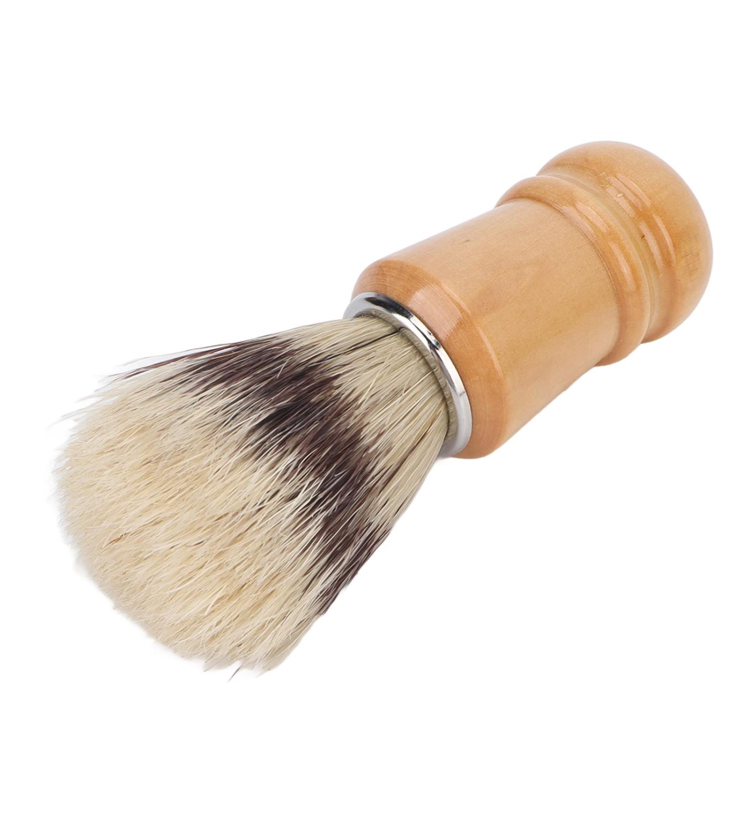 Premium Men's Beard Brush - Skin-Friendly Facial Brush with Natural Wood Handle for Sensitive Beard Care & Styling - Buy Online on GoSupps.com