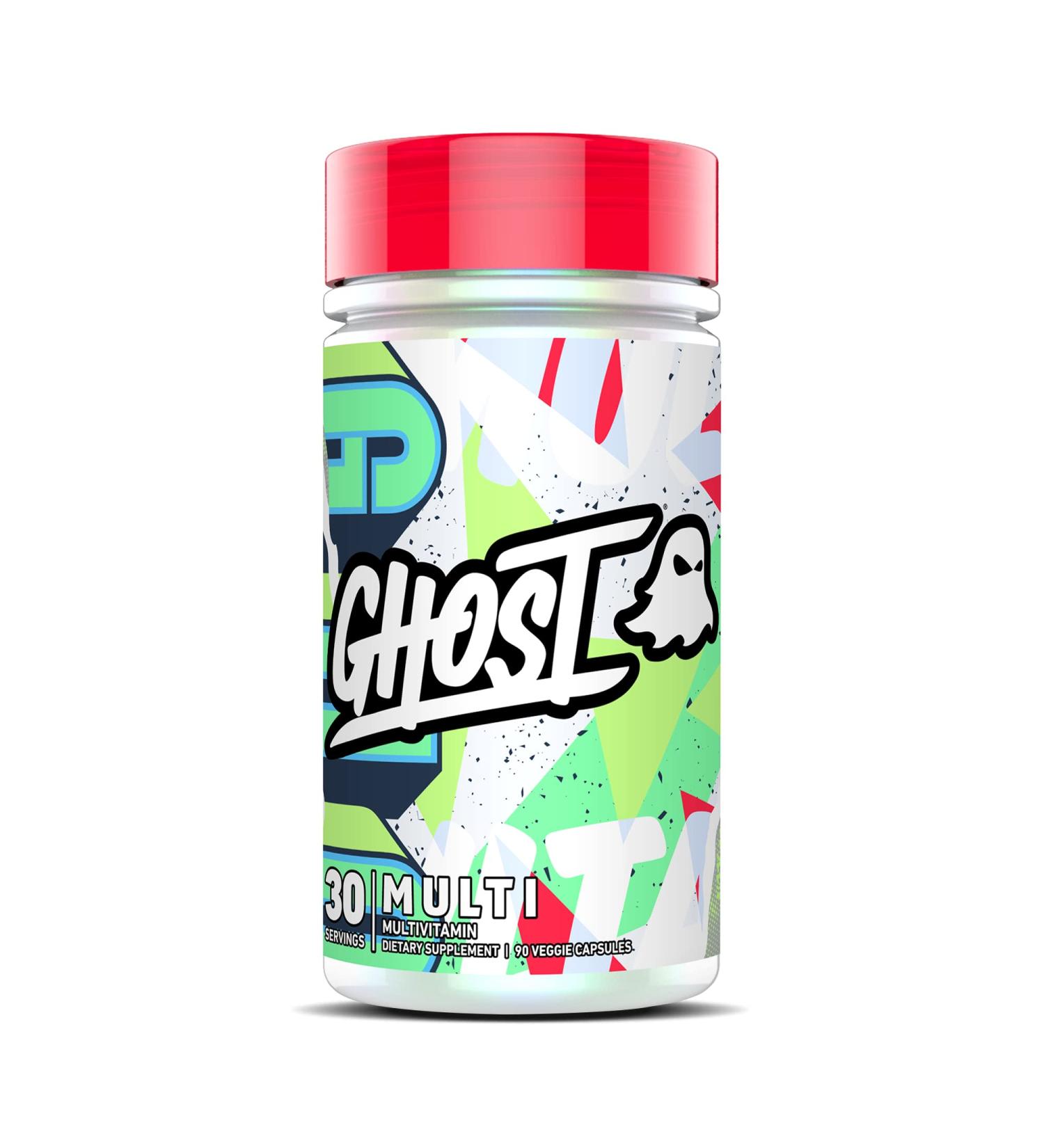 GHOST Multi Multivitamin for Men & Women 90 Capsules - Loaded with 21 Vitamins Minerals & Key Nutrients - Vitamin A Vitamin C Vitamin D Vitamin E & Zinc - Free of Gluten Soy & Sugar Vegan - Buy Online on GoSupps.com