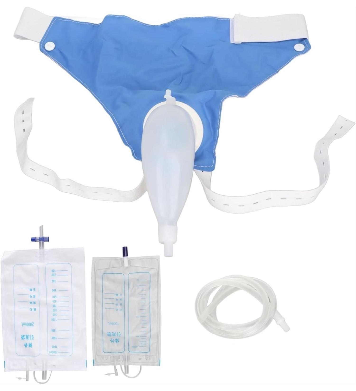 Buy Wearable Urine Collector Bag - Silicone Urinary Drainage System for Elderly & Adults | Comfortable & Reliable Incontinence Solution - Buy Online on GoSupps.com