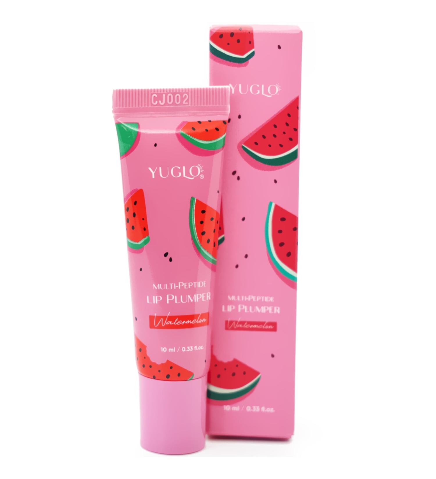 YUGLO Multi-Peptide Lip Plumping Treatment Youthful Lip Gloss & Moisturizer for Women Repair Chapped Lips with Watermelon Flavor - Buy Online on GoSupps.com
