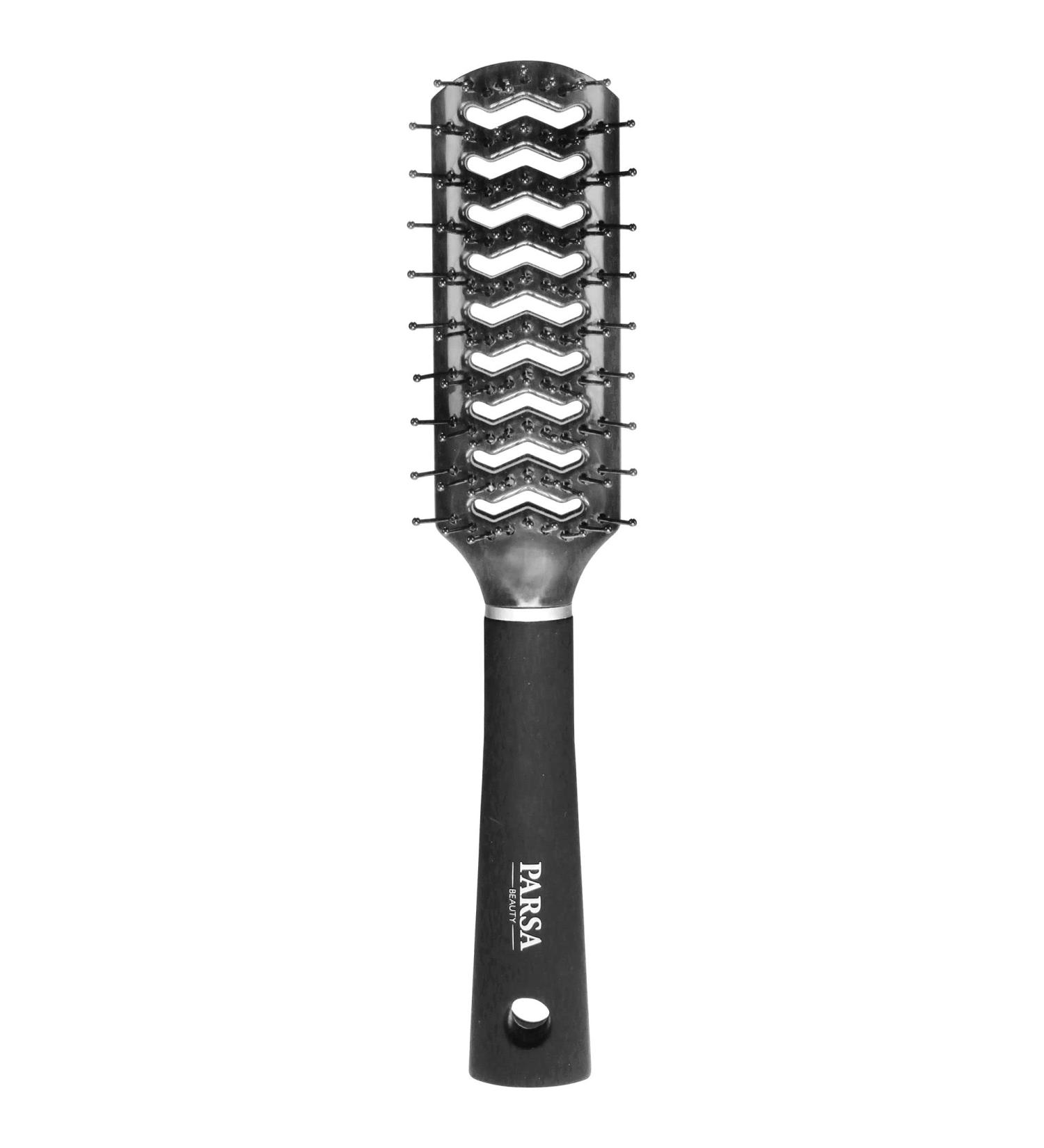 Parsa Beauty Trend Line F hnbrush - Black Hairbrush for Blow-Drying Smoothing & Degrading Without Tangles | International Shipping Available - Buy Online on GoSupps.com