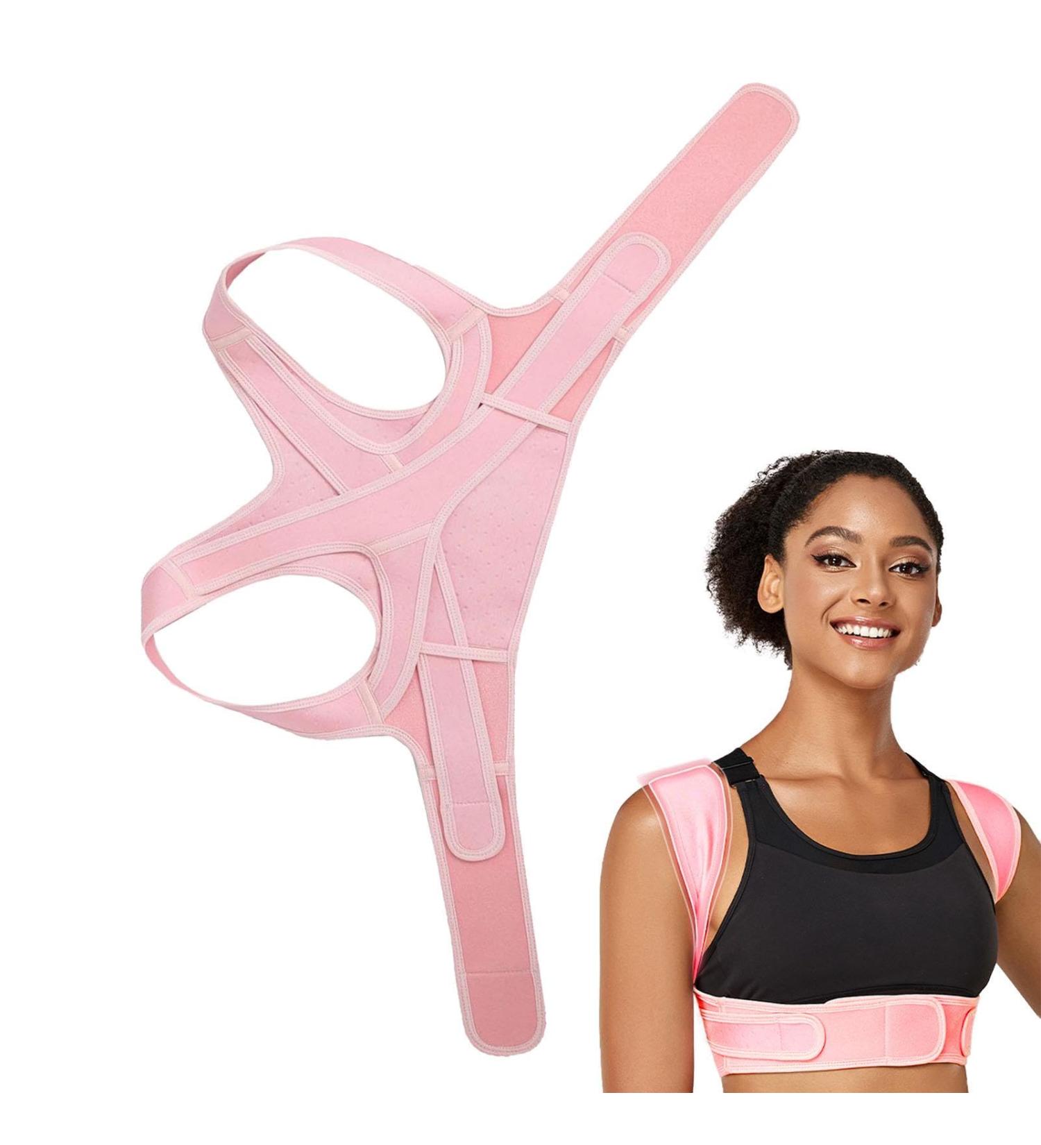 Back Brace Corrector | Adjustable Back Braces for | Back Stretcher Breathable Corrector for Men Teens Pink Large - Buy Online on GoSupps.com