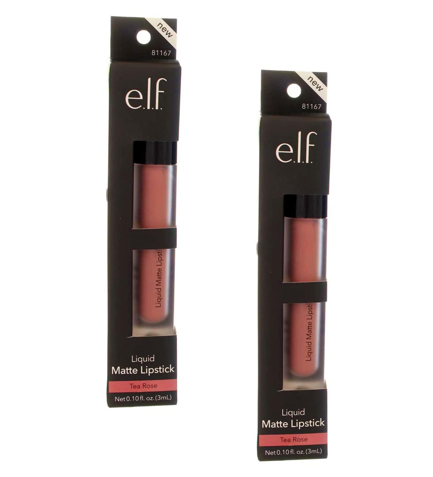 e.l.f. Liquid Matte Lipstick Tea Rose 81167 - Pack of 2 | Long-Lasting Formula - Buy Online on GoSupps.com